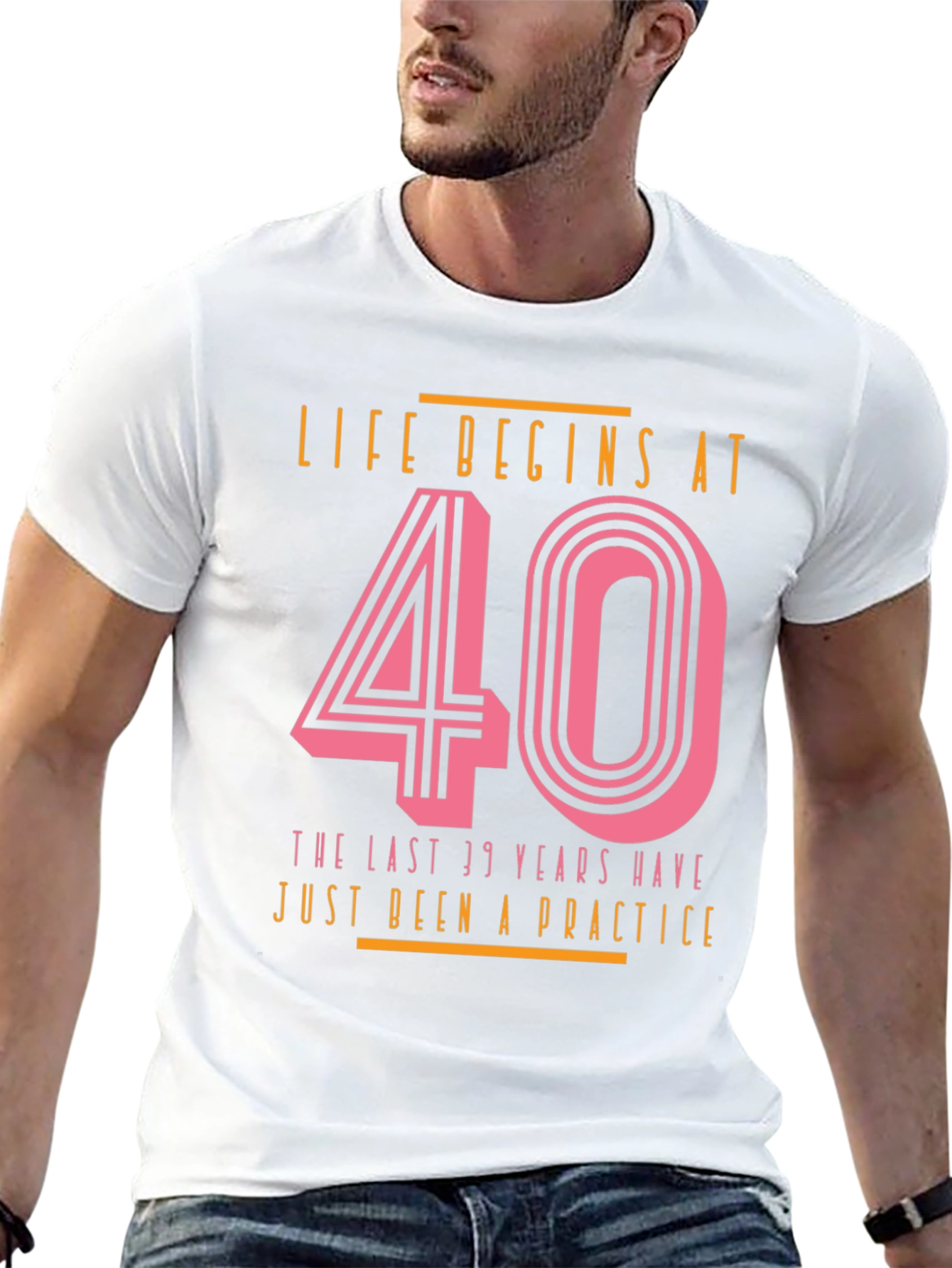 Black Life Begins at 40 T-Shirt view 13