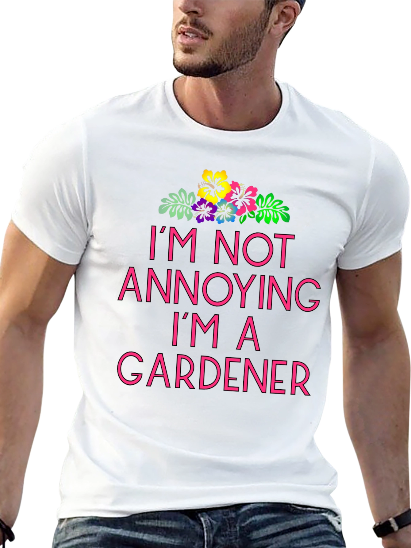 Black I'm Not Annoying I'm A Gardener T-Shirt view 13