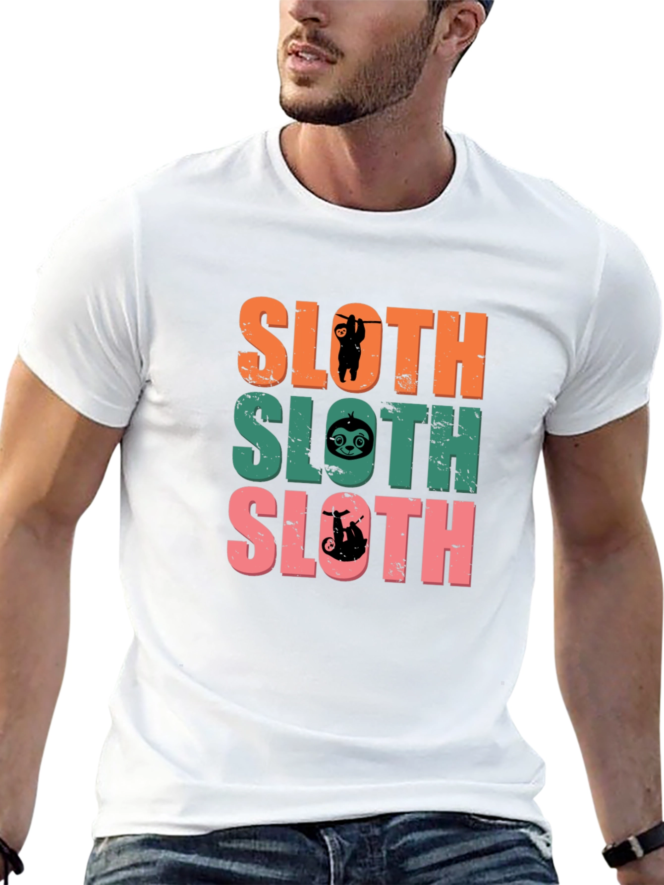 Black Sloth Graphic Print Tee - Fun & Quirky view 13
