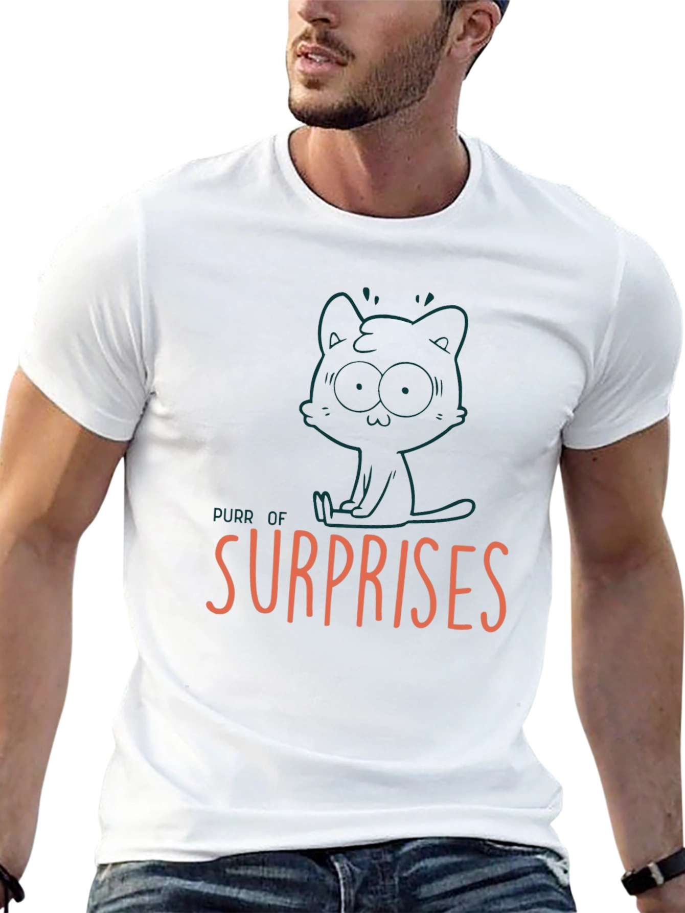 Black Purr of Surprises Graphic Tee view 13