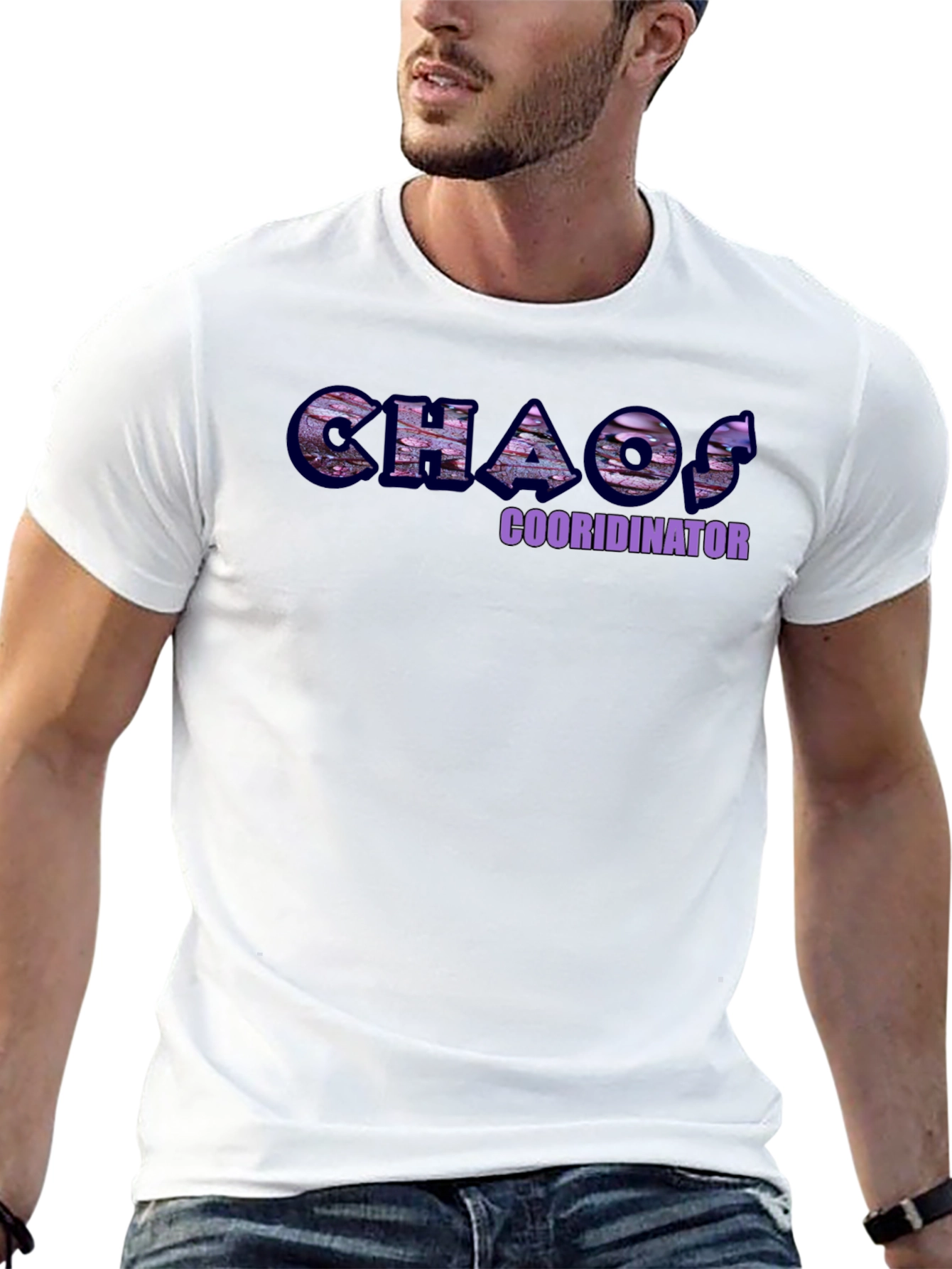 Black Chaos Coordinator Graphic T-Shirt view 13