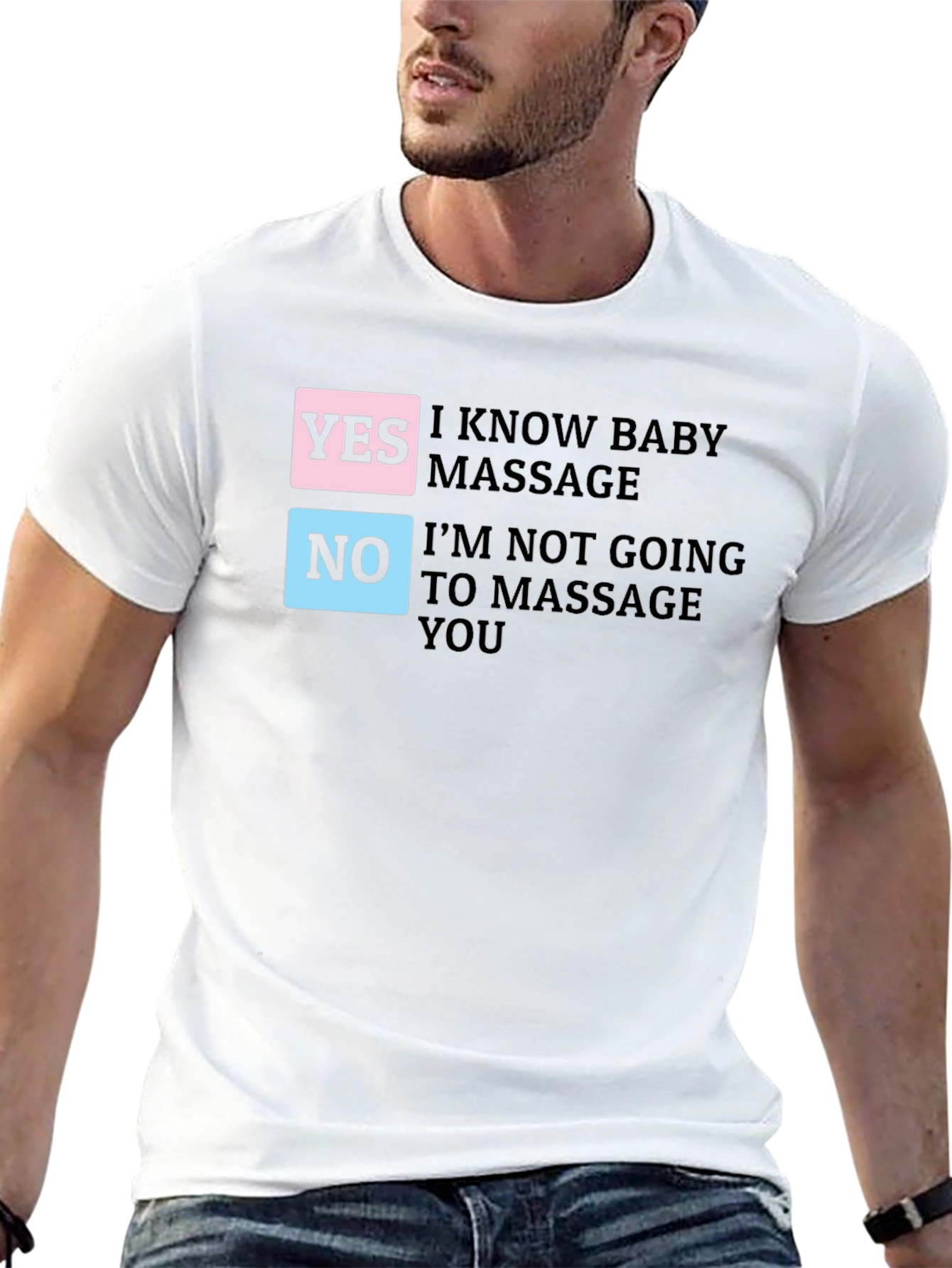 Black Funny Baby Massage T-Shirt view 13