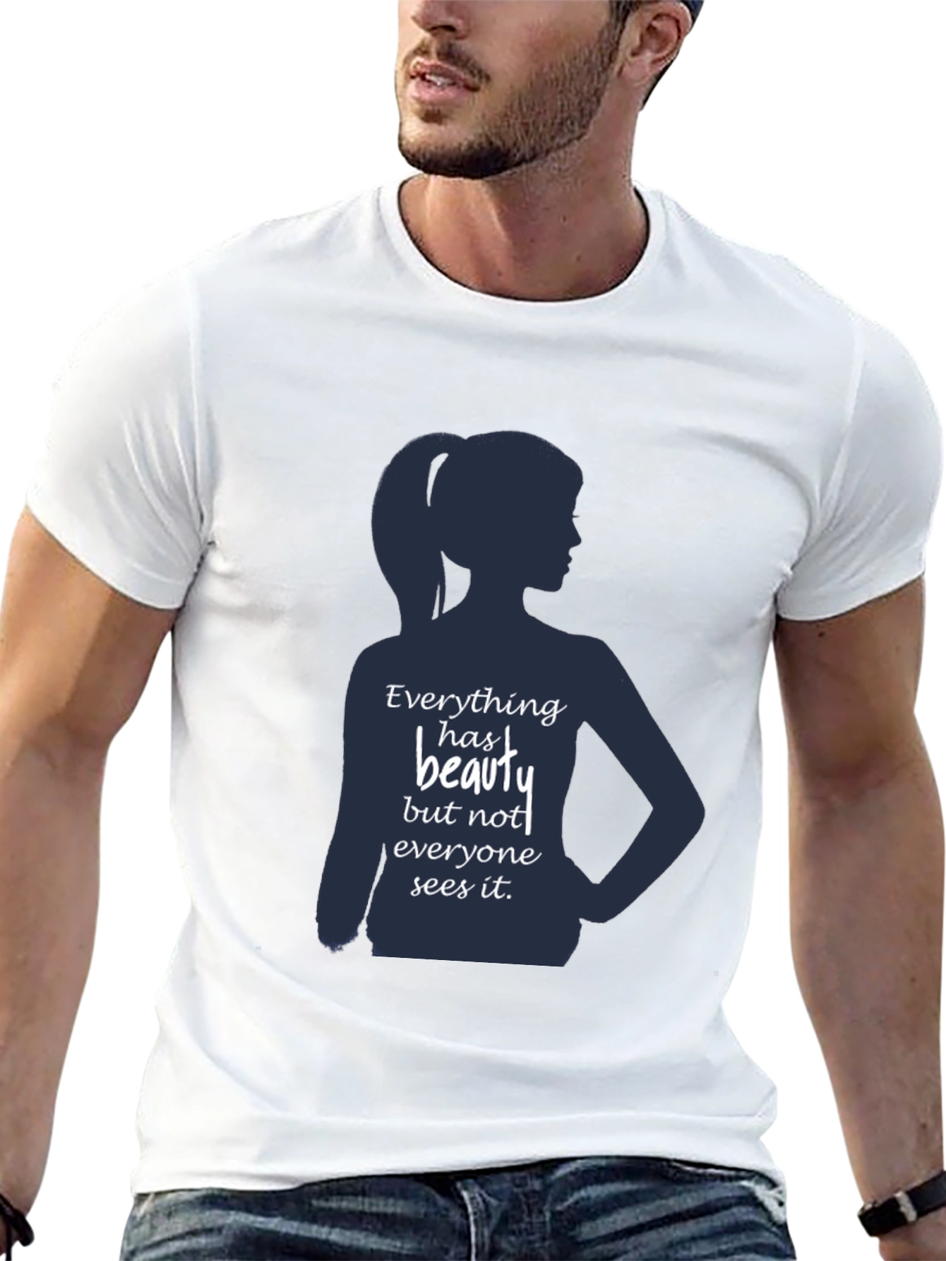 Black Beauty Silhouette Graphic T-Shirt - Inspirational Design view 13