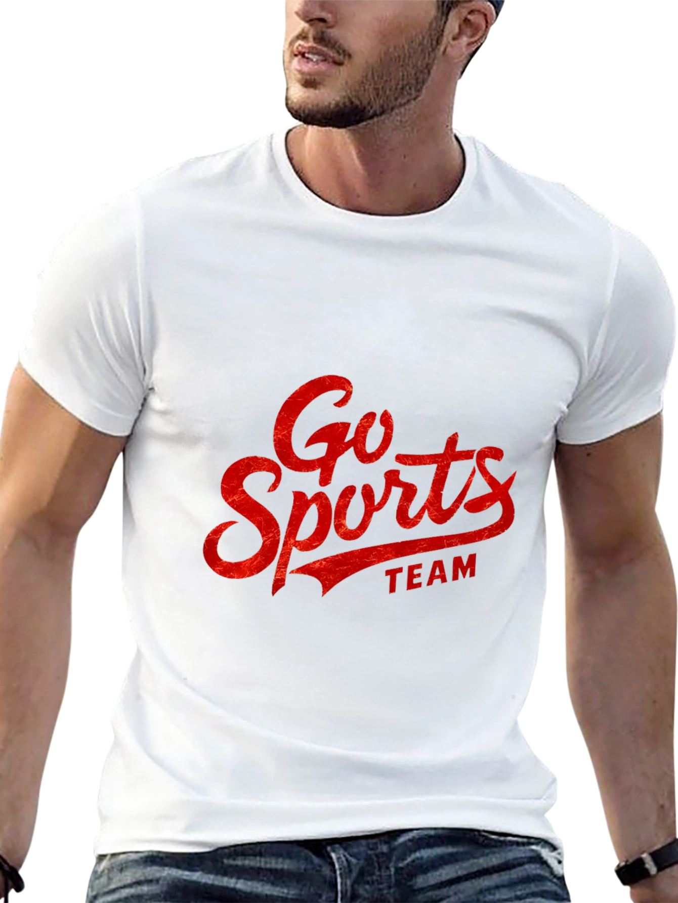 Black Go Sports Team Graphic T-Shirt - Stylish & Comfy view 13