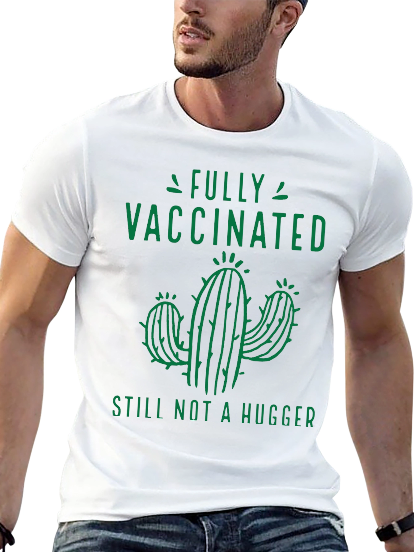 Black Fully Vaccinated Still Not a Hugger T-Shirt view 13