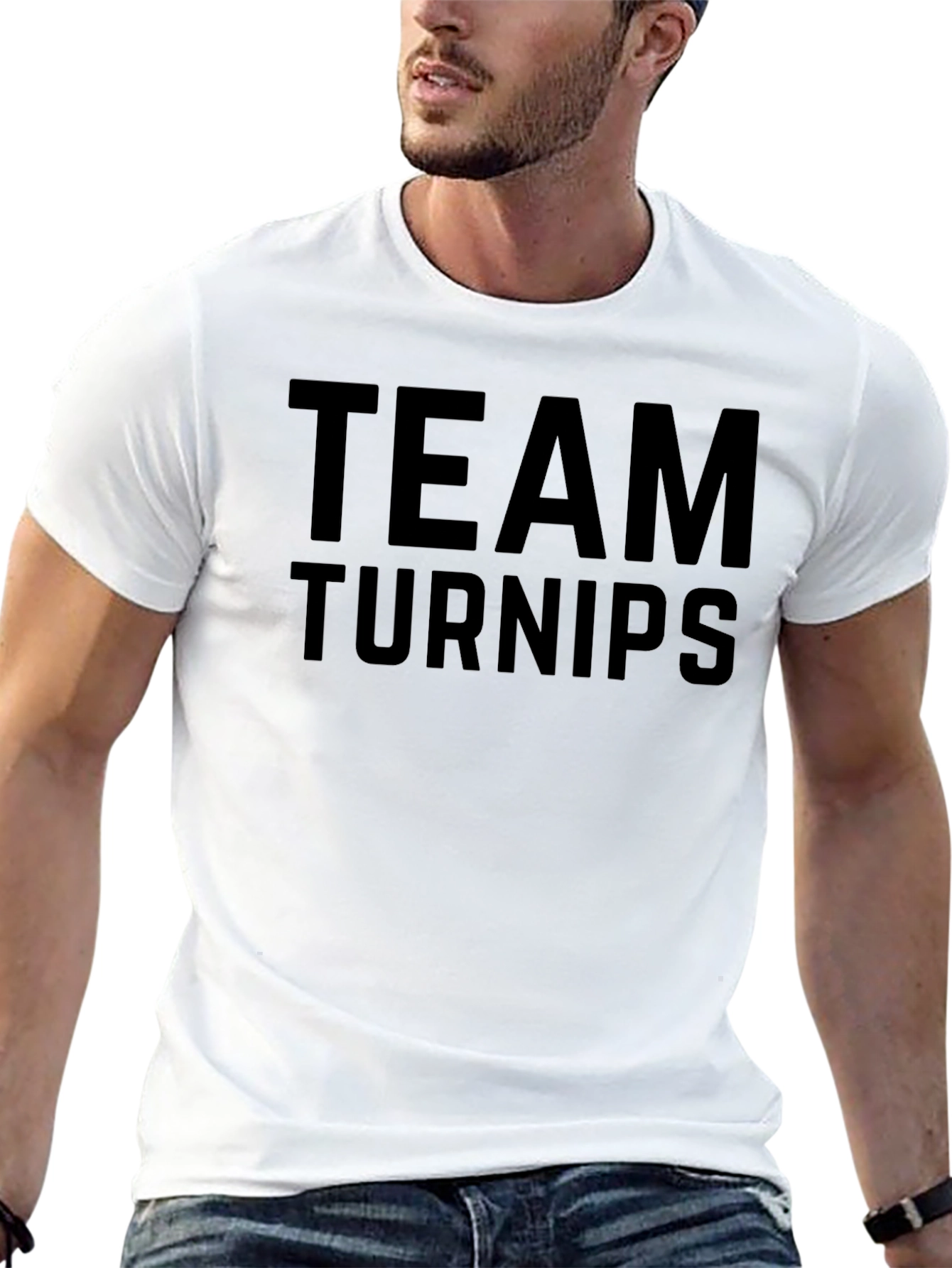 Black Team Turnips Graphic T-Shirt - Black view 13