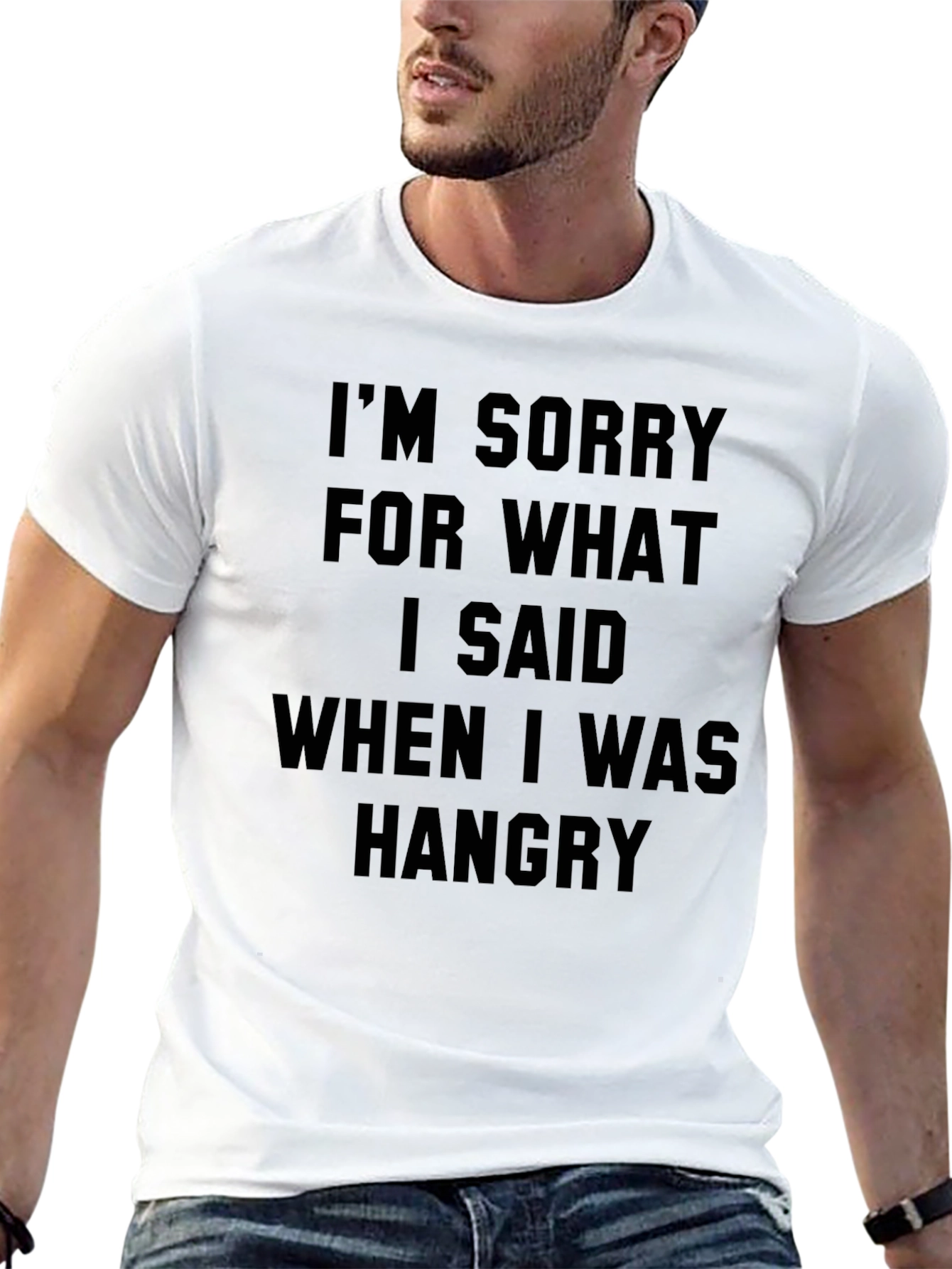 Black Hangry Apology T-Shirt view 13