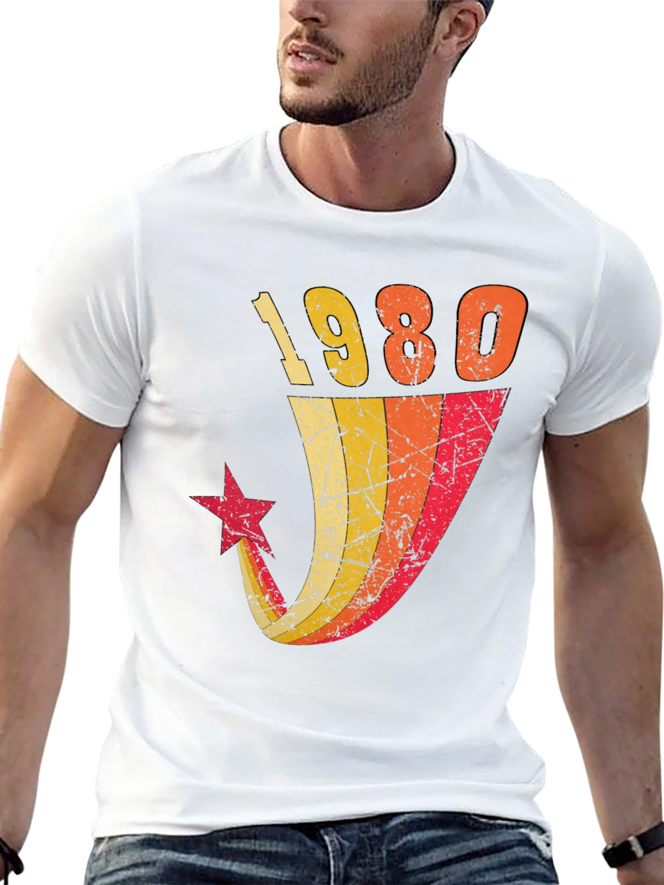 Black Vintage 1980 Graphic Tee view 13