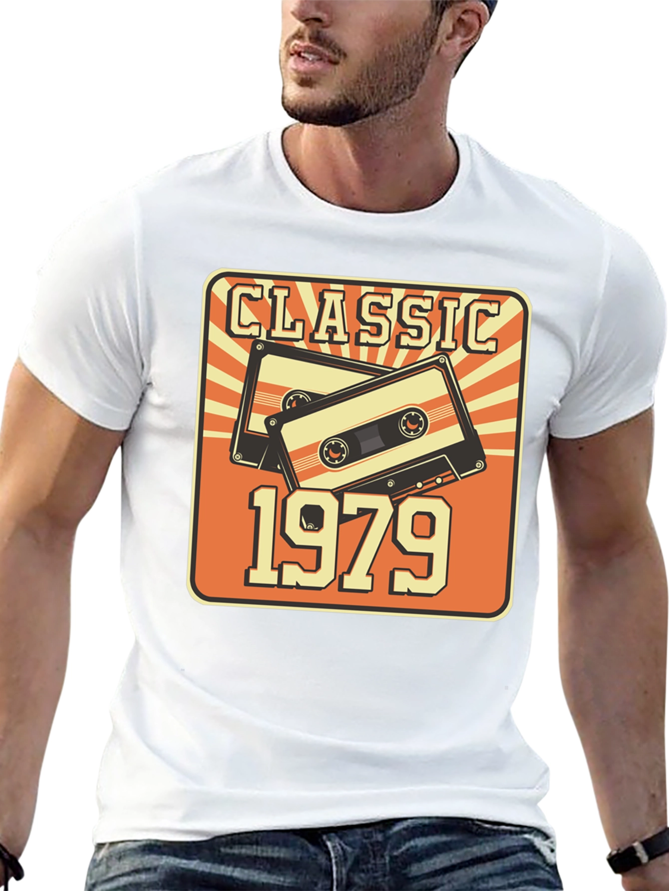 Black Classic 1979 Cassette Tape Graphic T-Shirt view 13