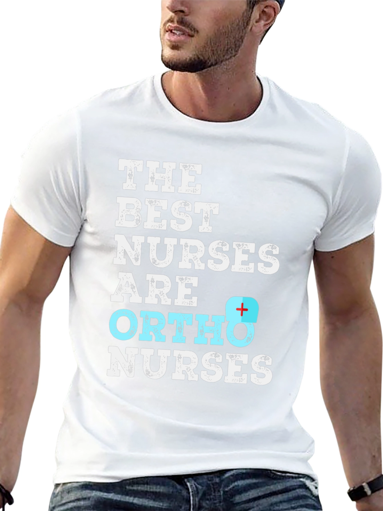 Best Ortho Nurses T-Shirt - Black Cotton Blend - 13