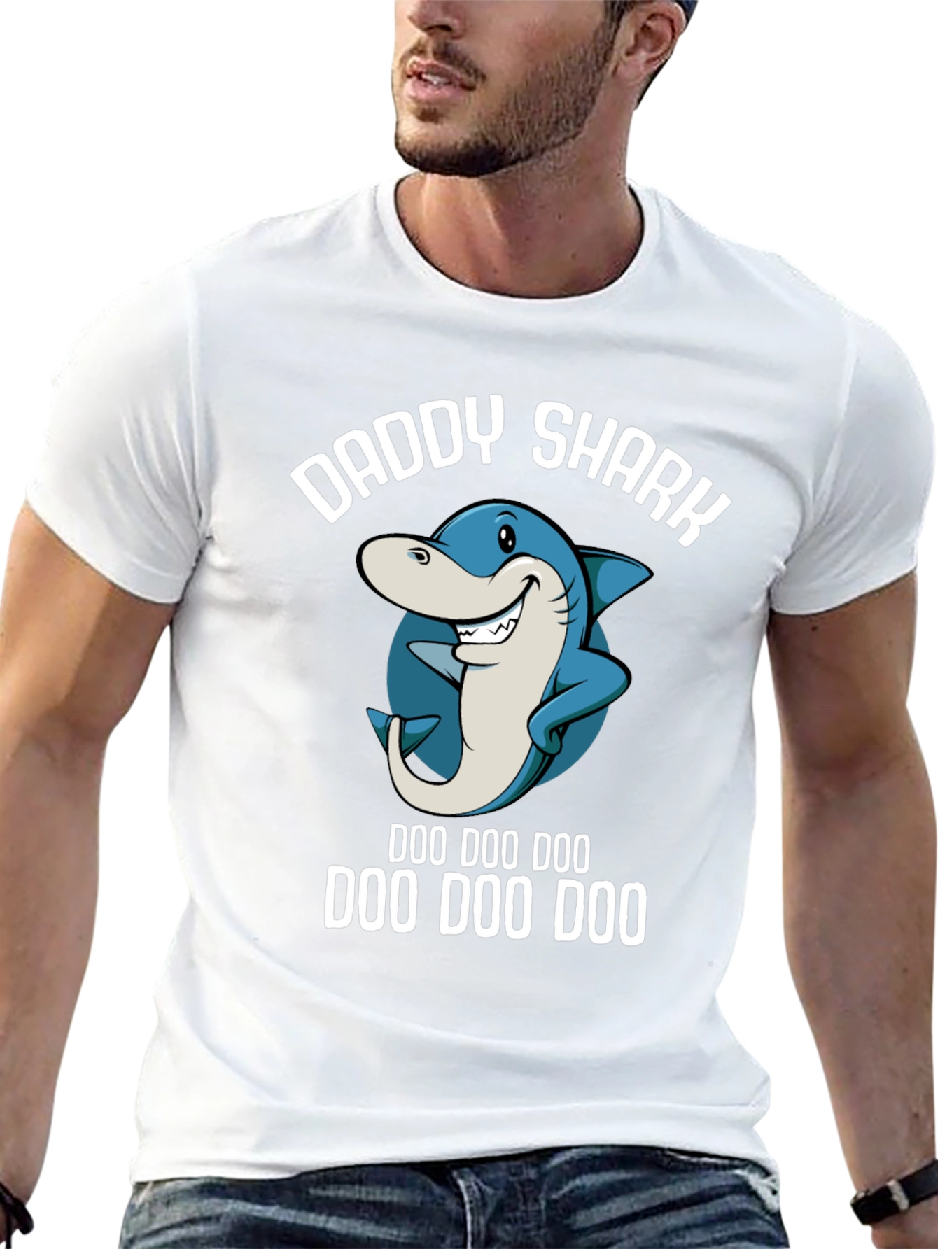 Daddy Shark T-Shirt - Doo Doo Doo Funny Dad Tee - 13