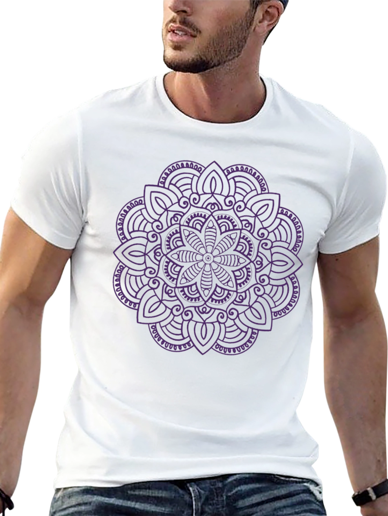 Black Mandala T-Shirt - Stylish Graphic Tee view 13