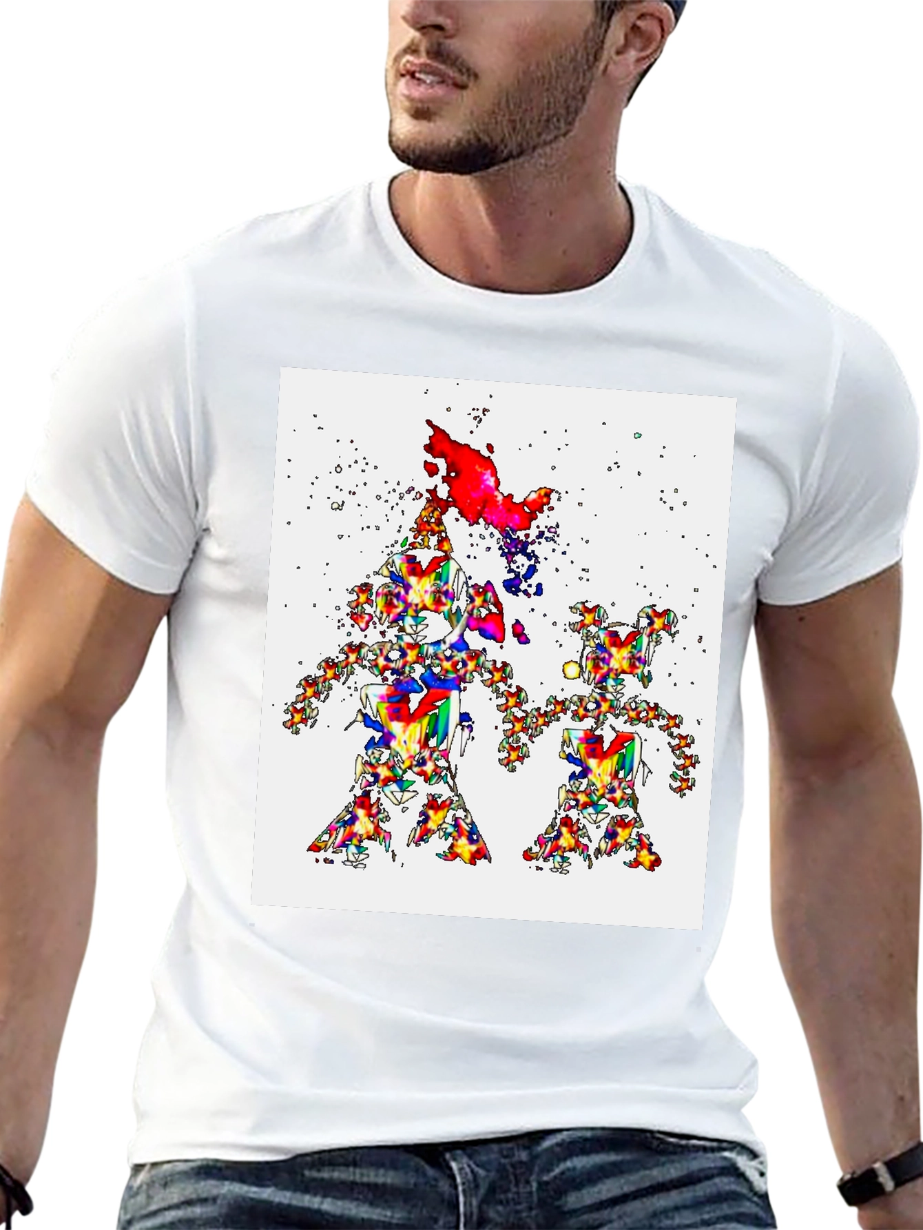 Fractal Family T-Shirt - Colorful Abstract Design - 13