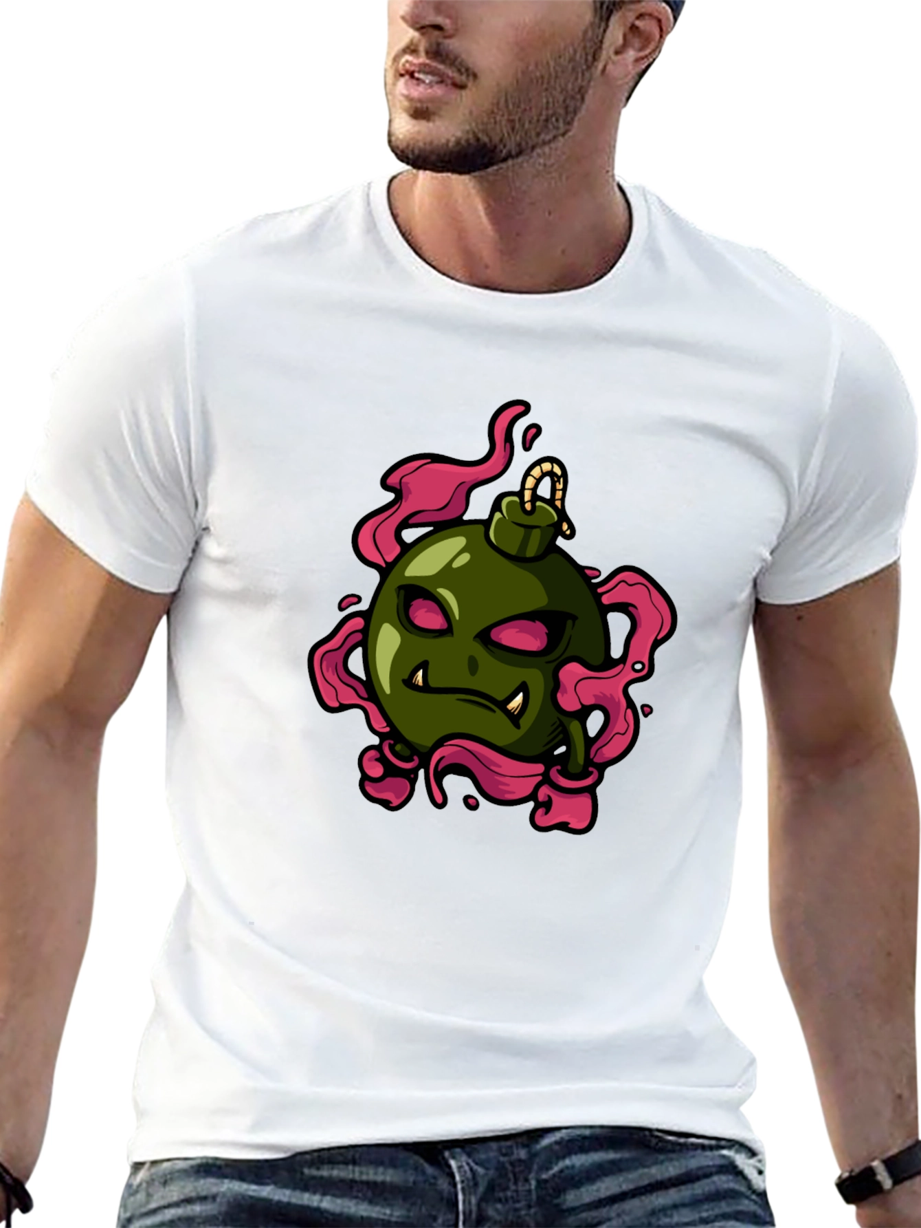 Black Bomb Character Graphic Tee - Black view 13