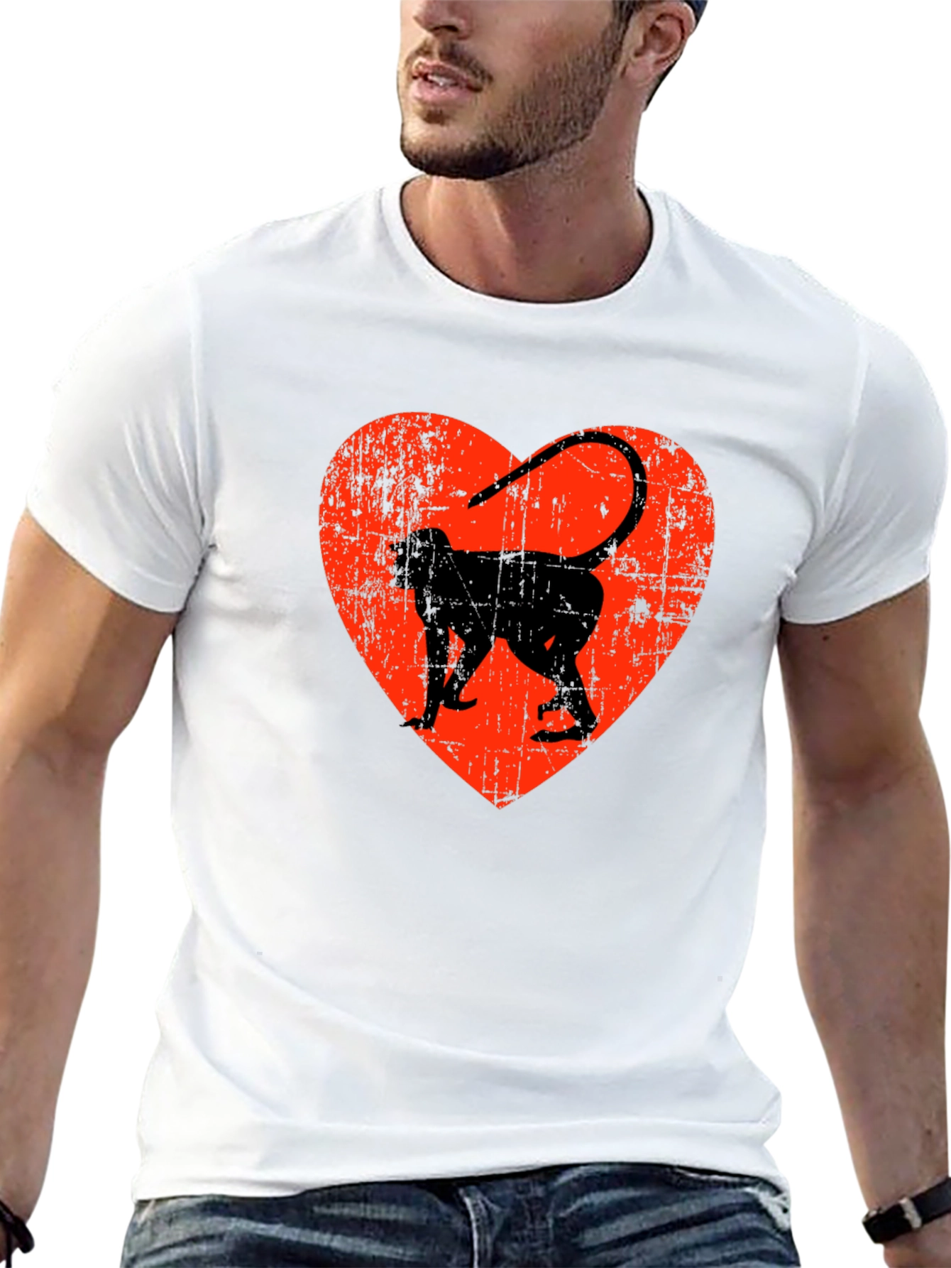 Black Monkey Heart Graphic T-Shirt view 13