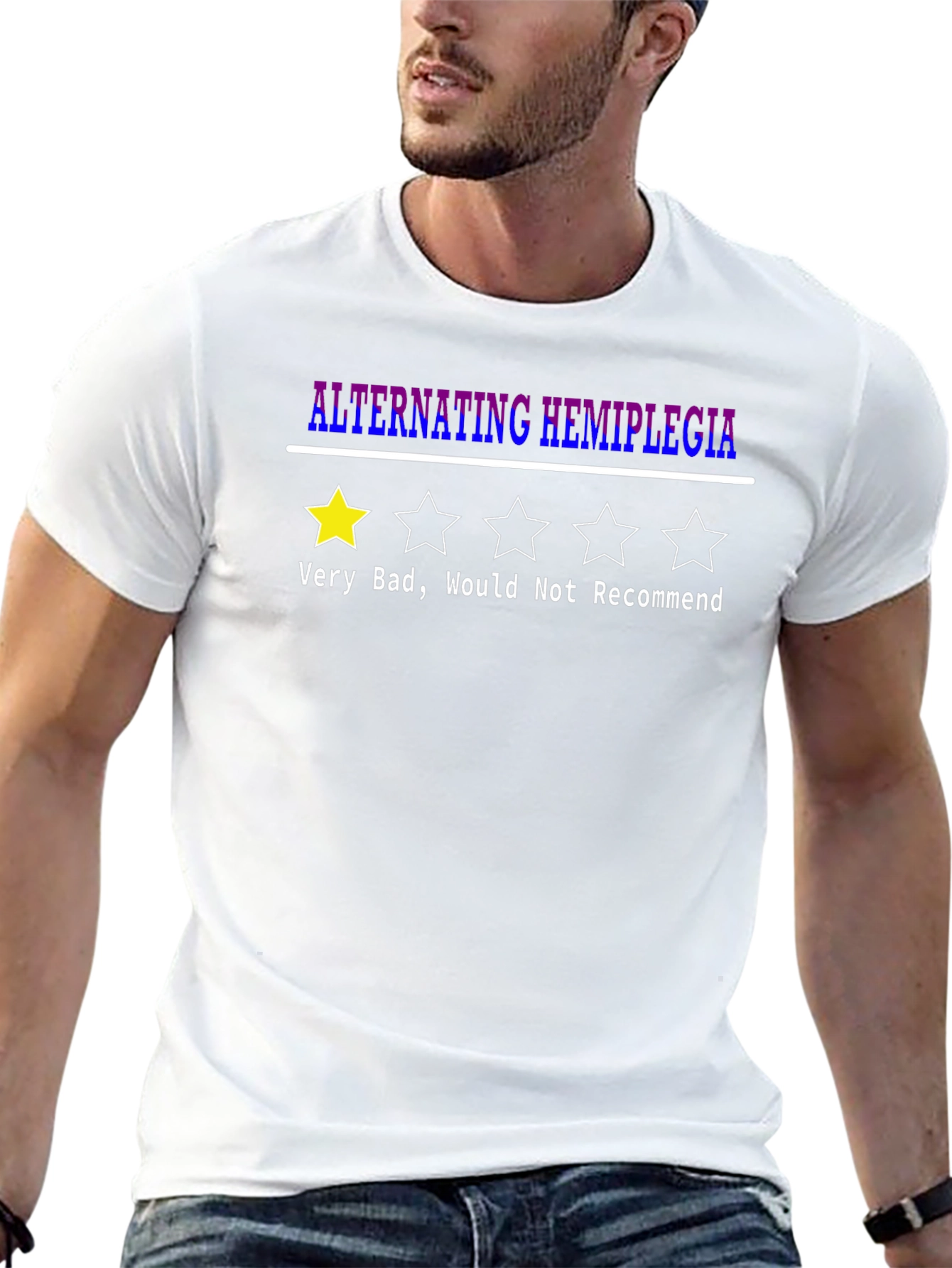 Black Alternating Hemiplegia T-Shirt - 1 Star Rating view 13