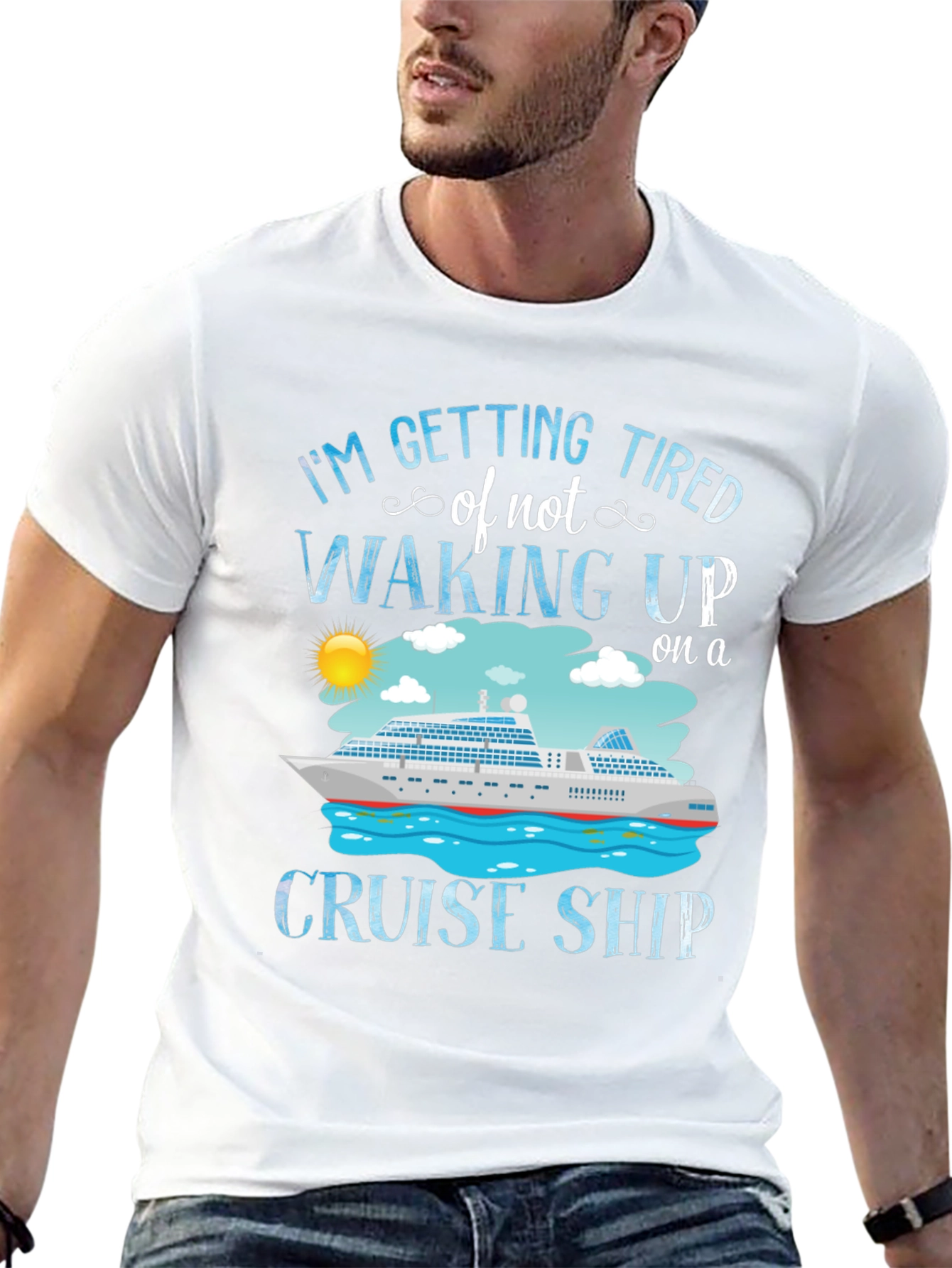 Black Cruise Ship T-Shirt - I'm Getting Tired view 13