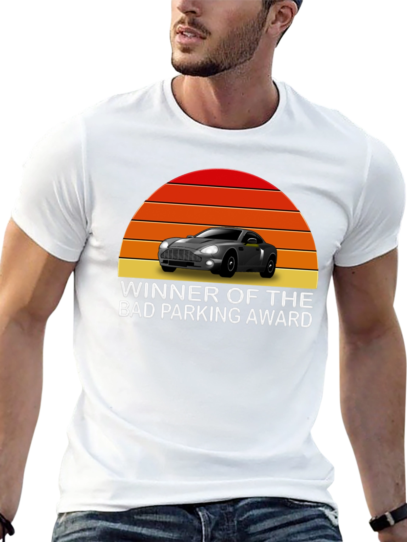 Black Bad Parking Award Graphic Tee view 13