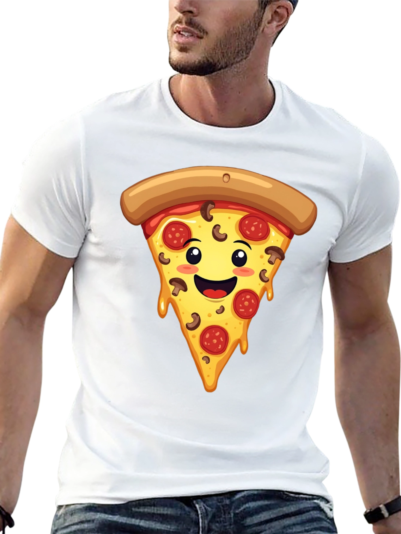 Pizza Slice Graphic T-Shirt - Black, Fun & Stylish - 13