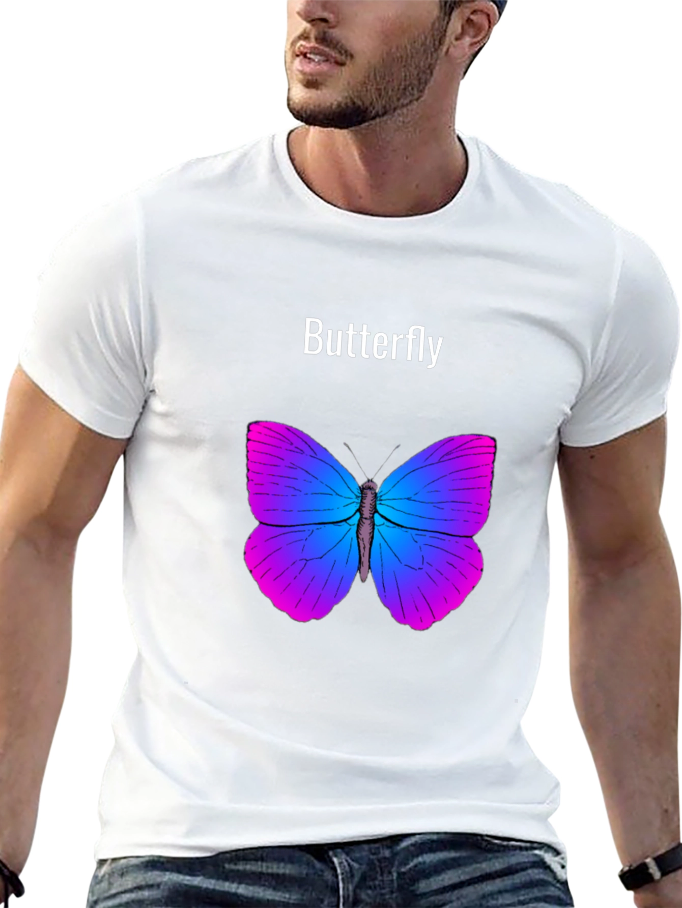 Black Butterfly Graphic T-Shirt - Stylish Unisex Tee view 13