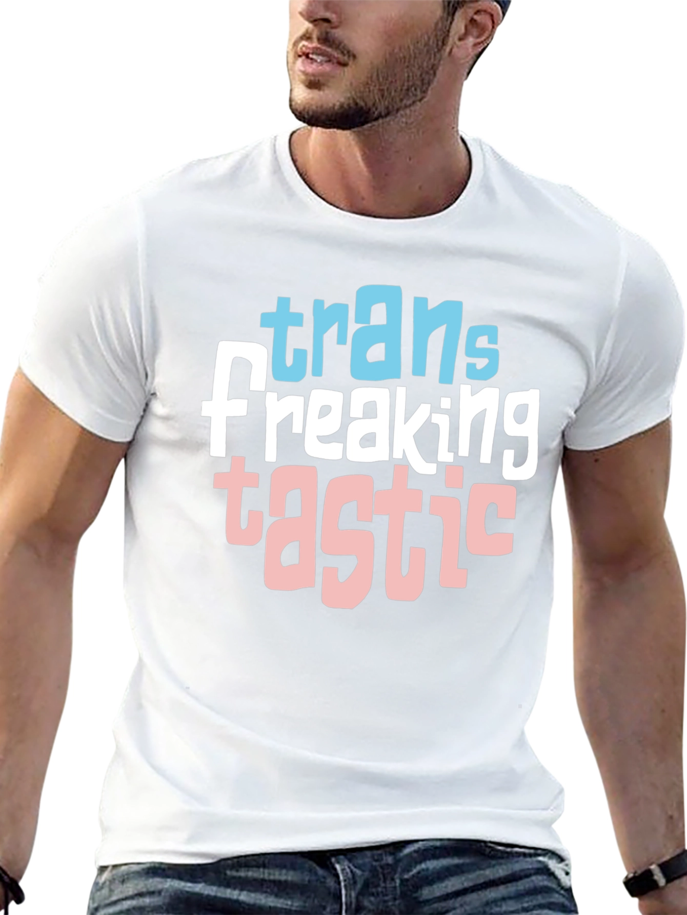 Black Trans Freaking Tastic Pride T-Shirt view 13