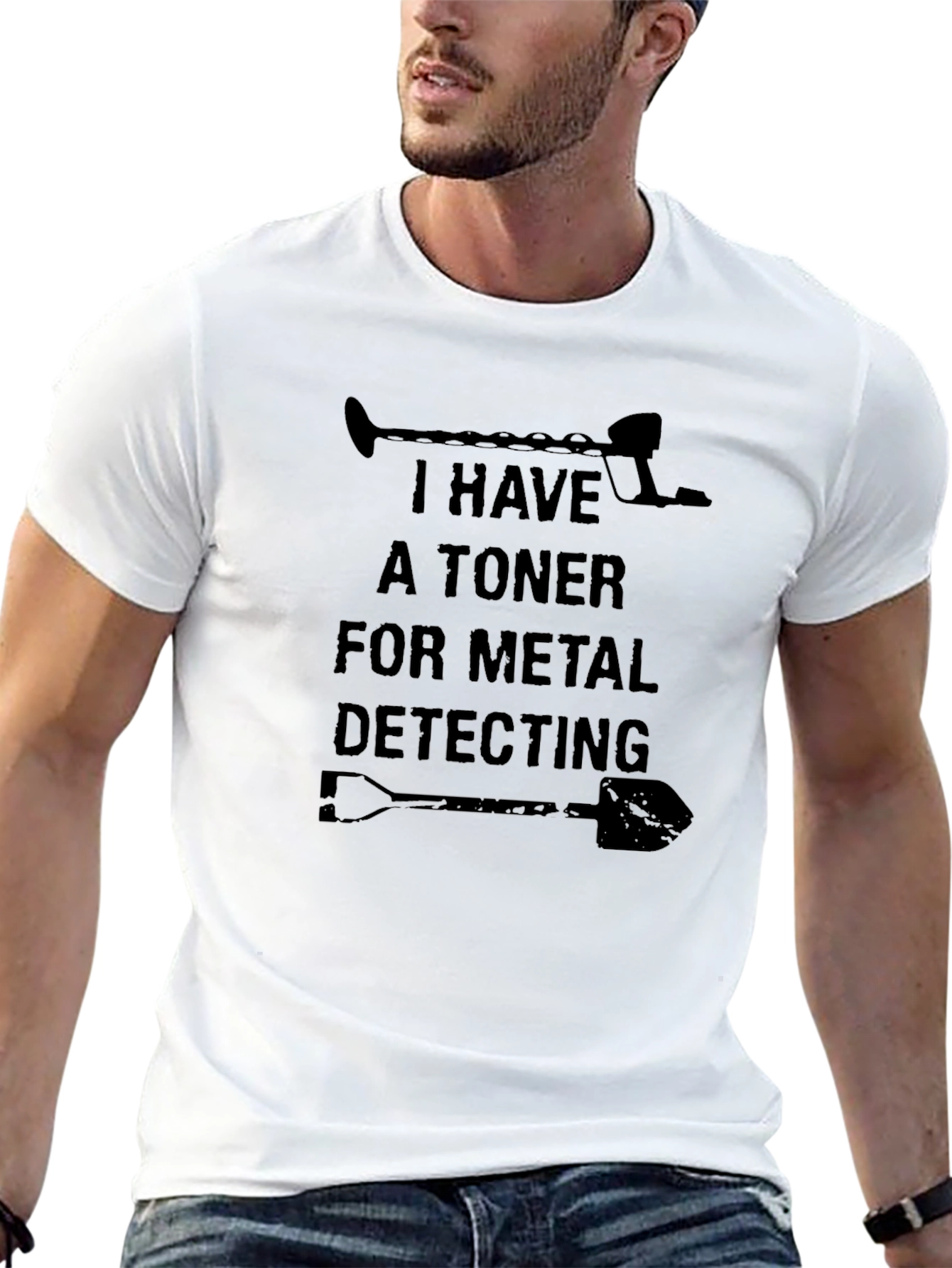 Black Metal Detecting Humor Tee - I Have A Toner view 13