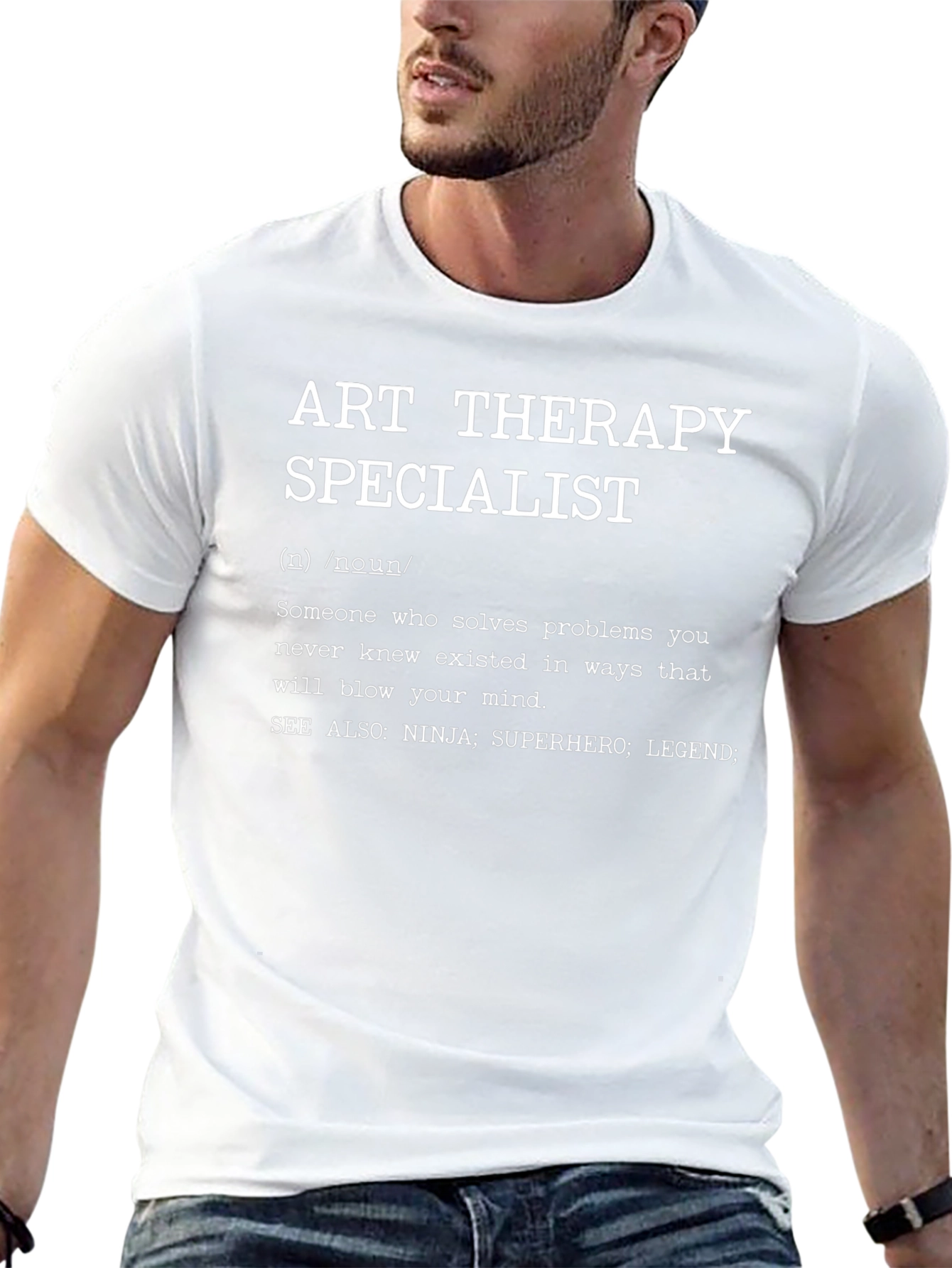 Black Art Therapy Specialist T-Shirt view 13