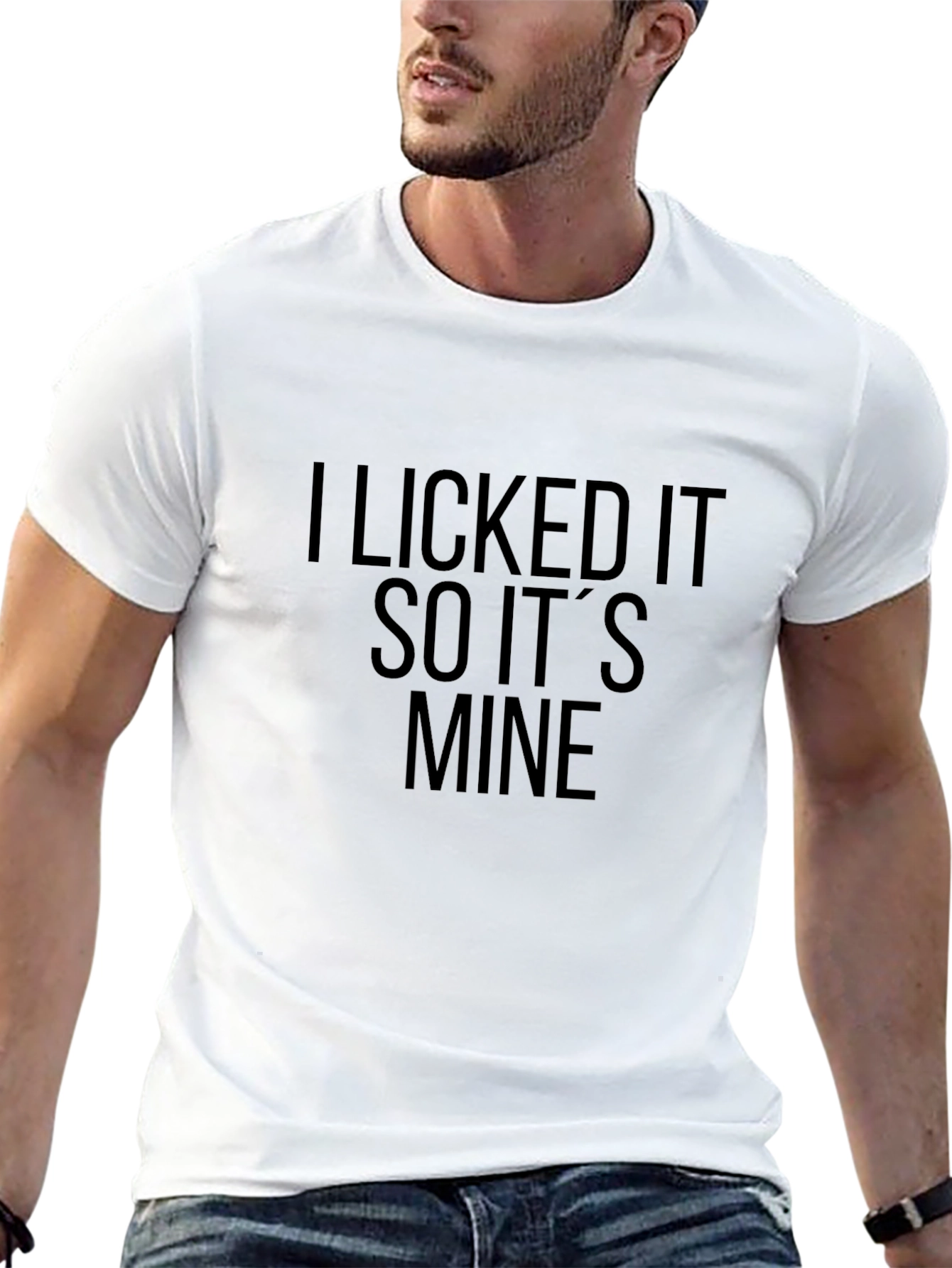 Black I Licked It So It's Mine Men's T-Shirt view 13