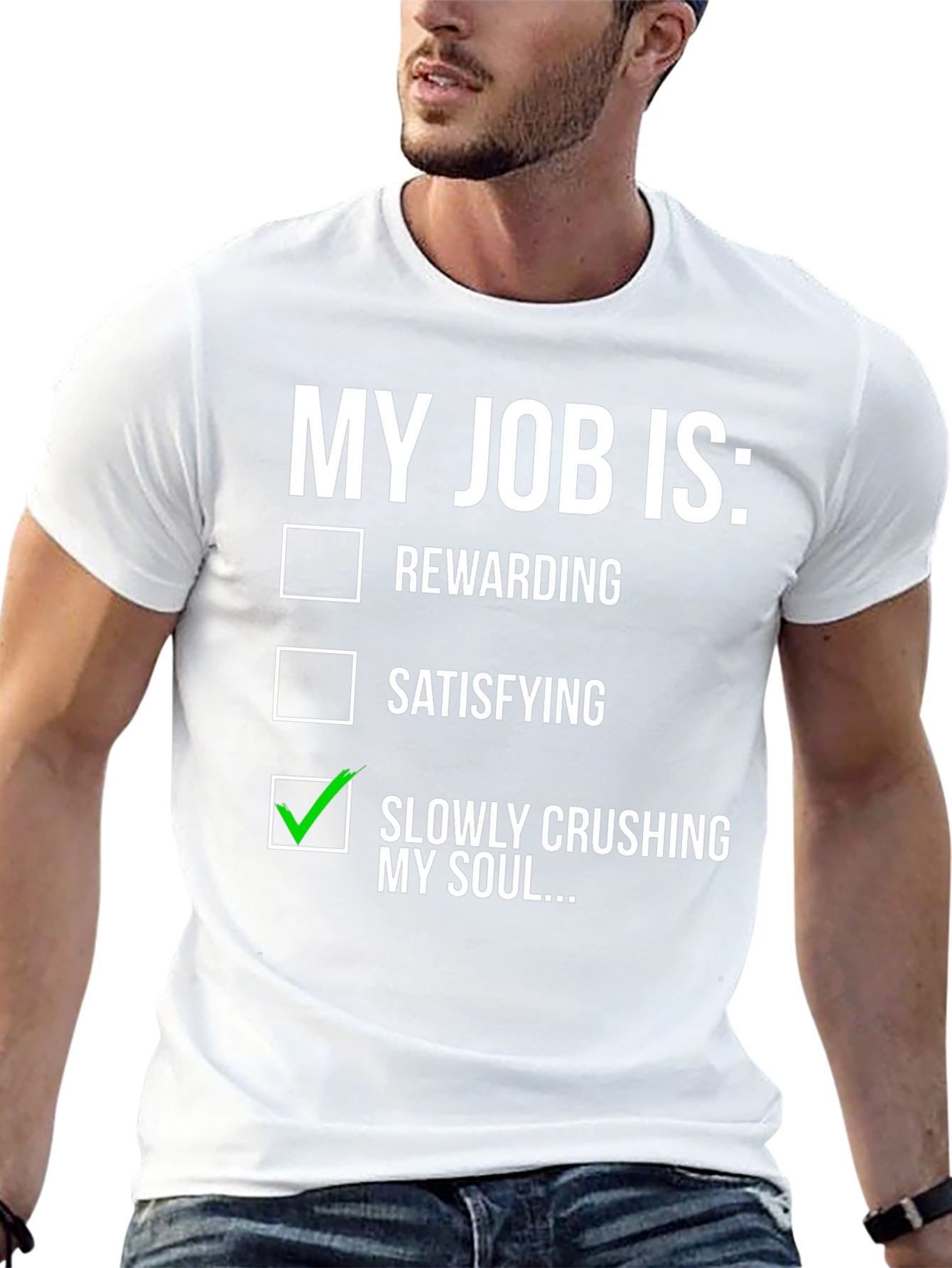 Black My Job Is Crushing My Soul T-Shirt view 13