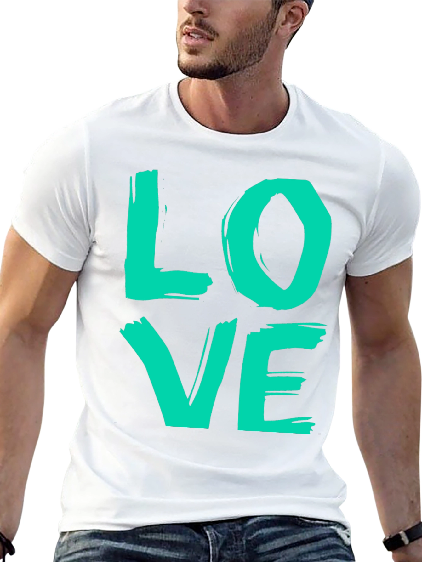 Black Love Graphic T-Shirt - Trendy Casual Tee view 13