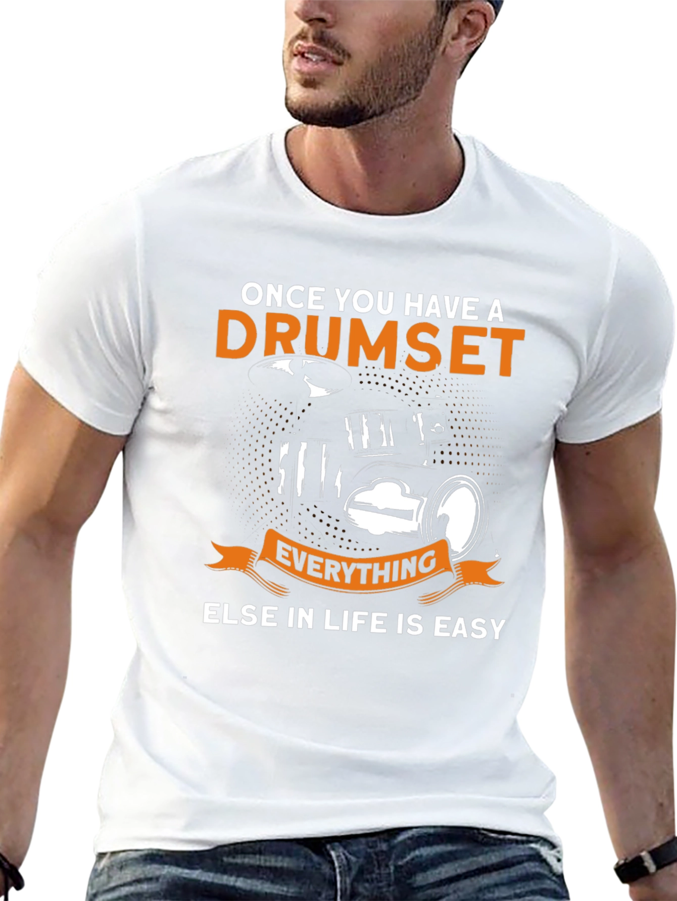 Black Drumset Life T-Shirt - Music Lover Tee view 13