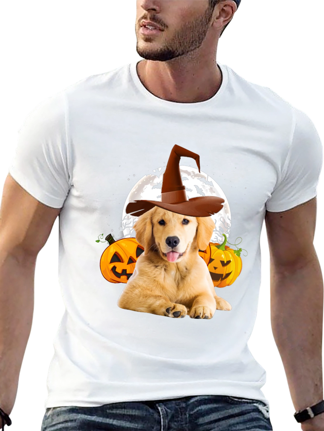 Black Halloween Dog T-Shirt view 13