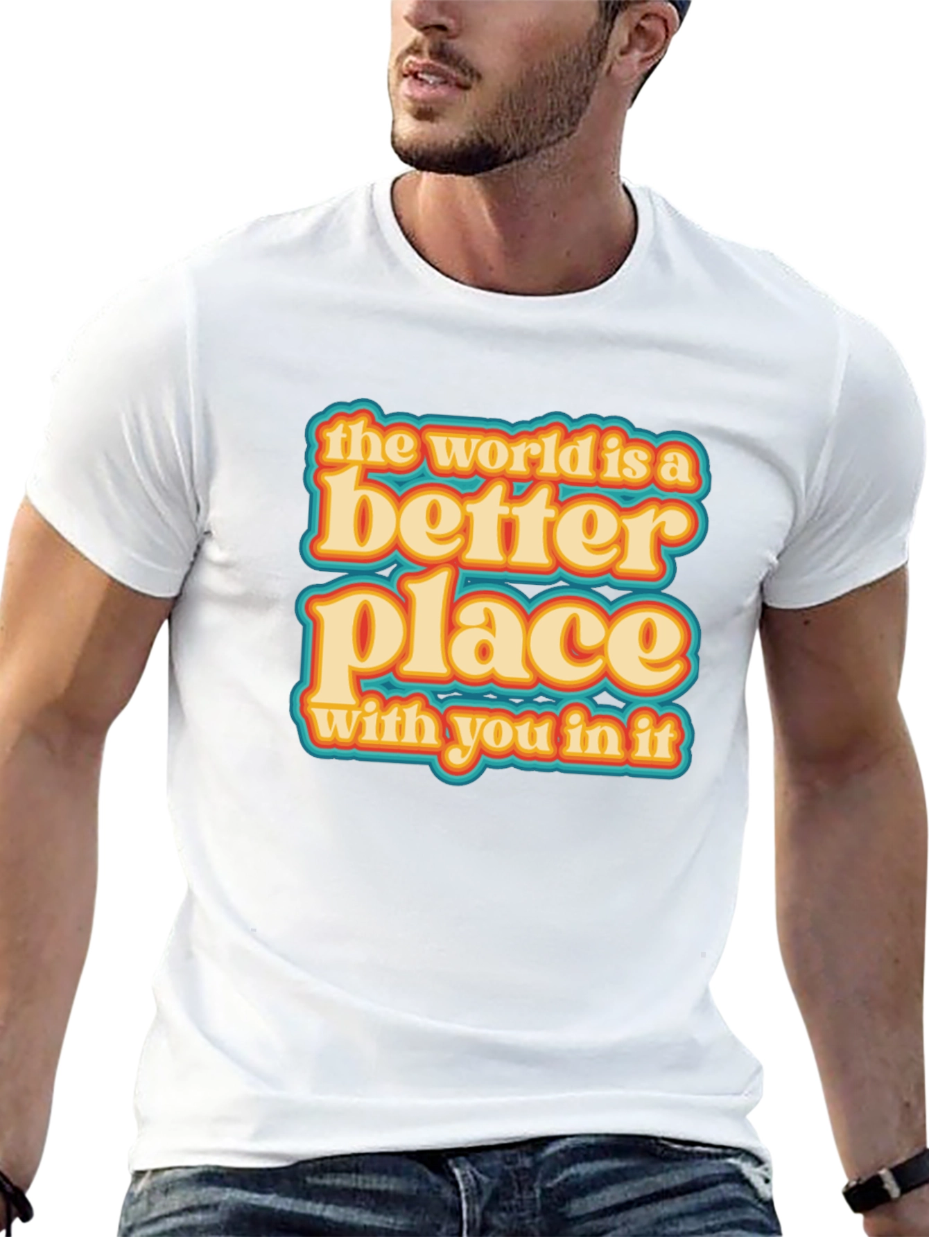 Black Better Place T-Shirt - Positive Graphic Tee view 13