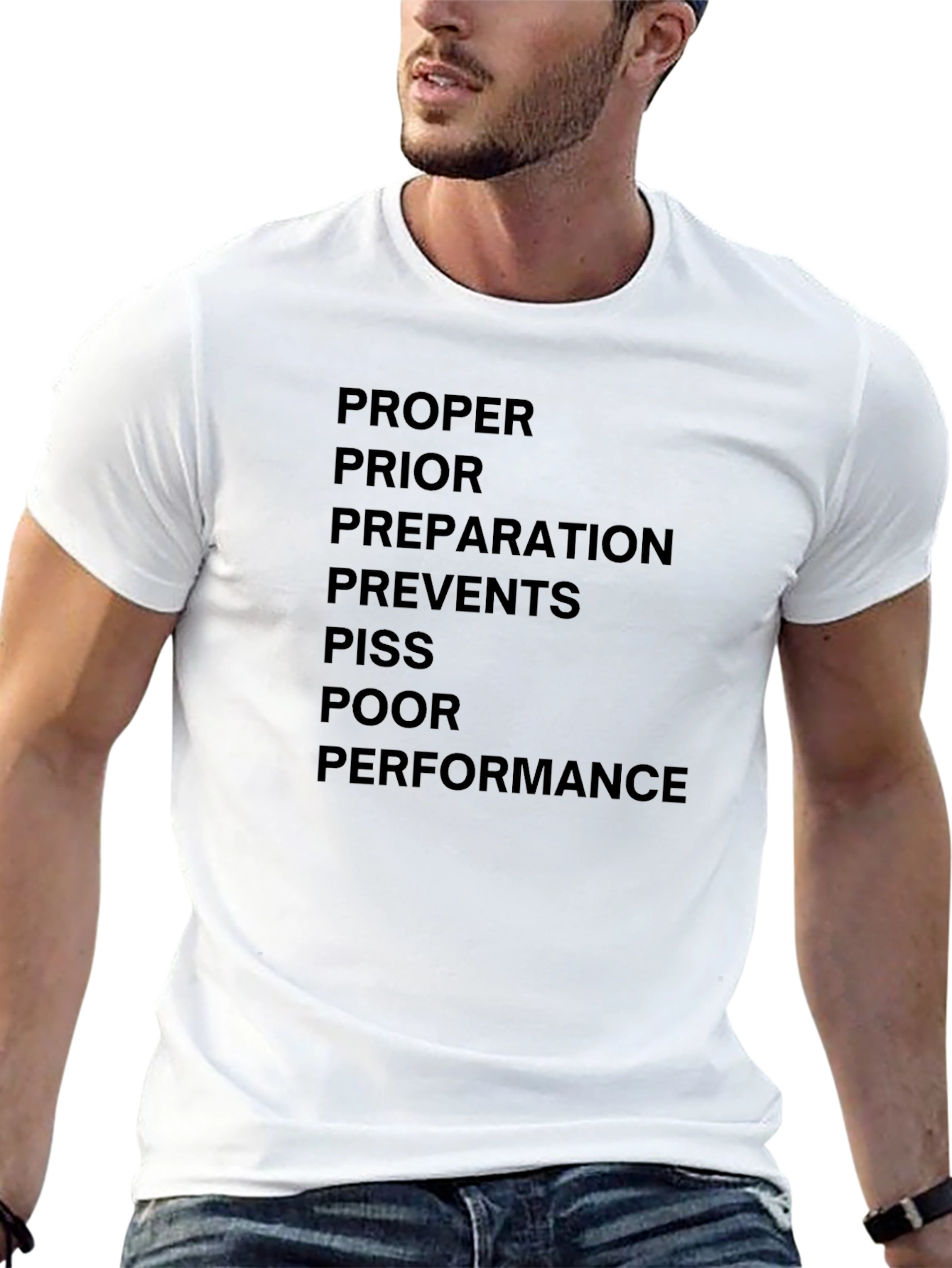 Black Proper Prior Planning T-Shirt view 13