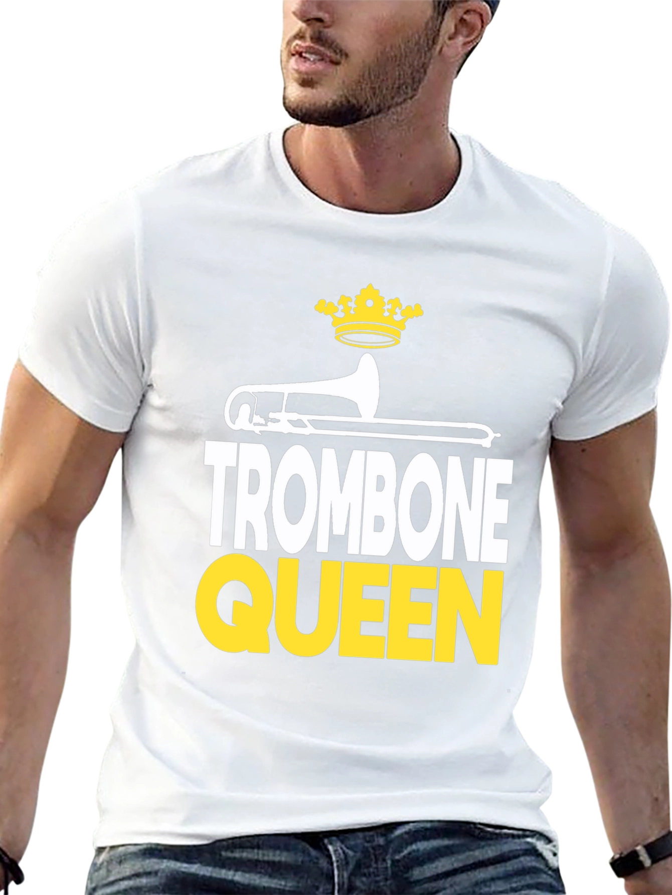 Black Trombone Queen Graphic Tee - Band Lover Apparel view 13
