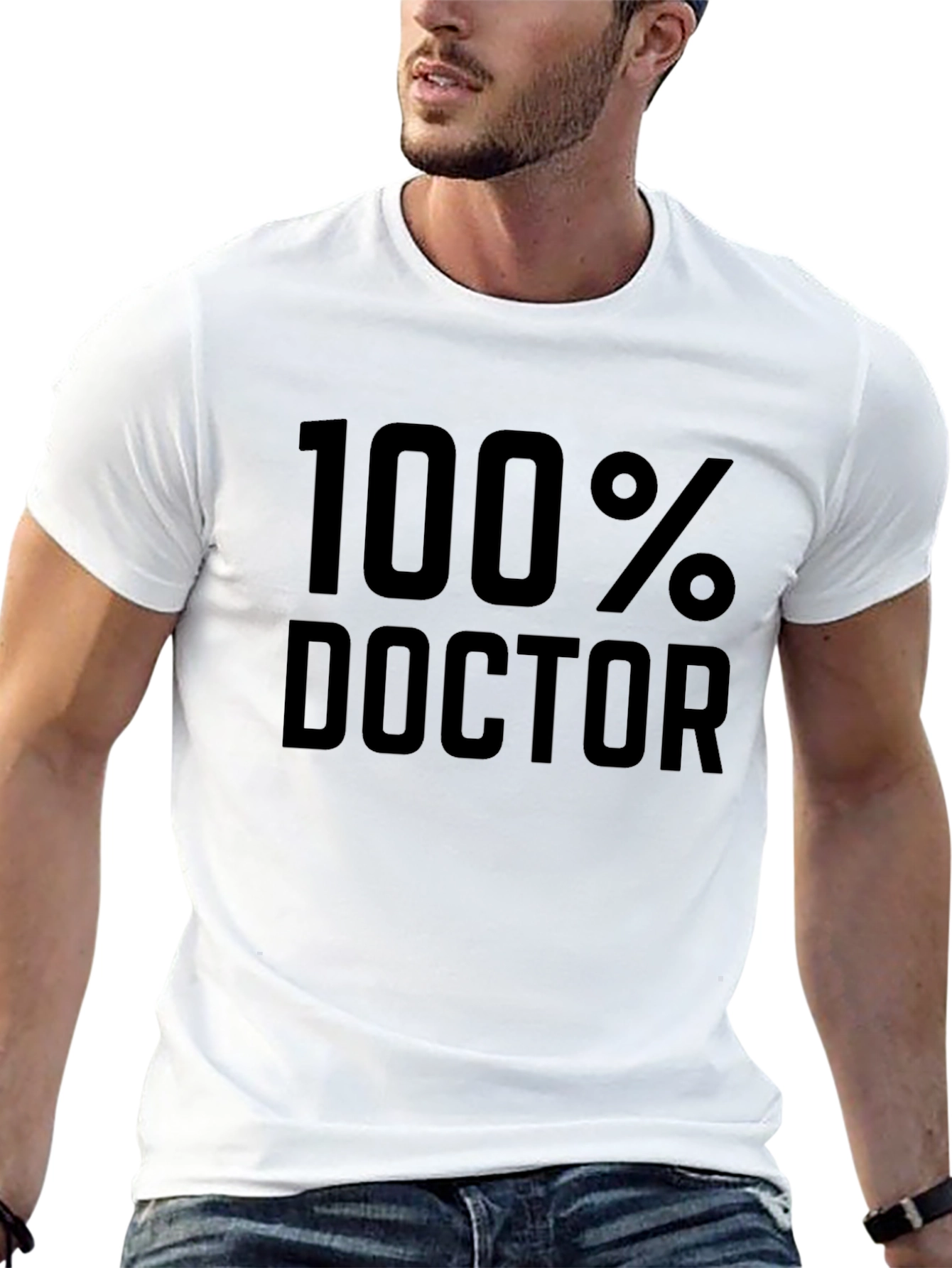 100% Doctor T-Shirt - Funny Medical Gift - 13