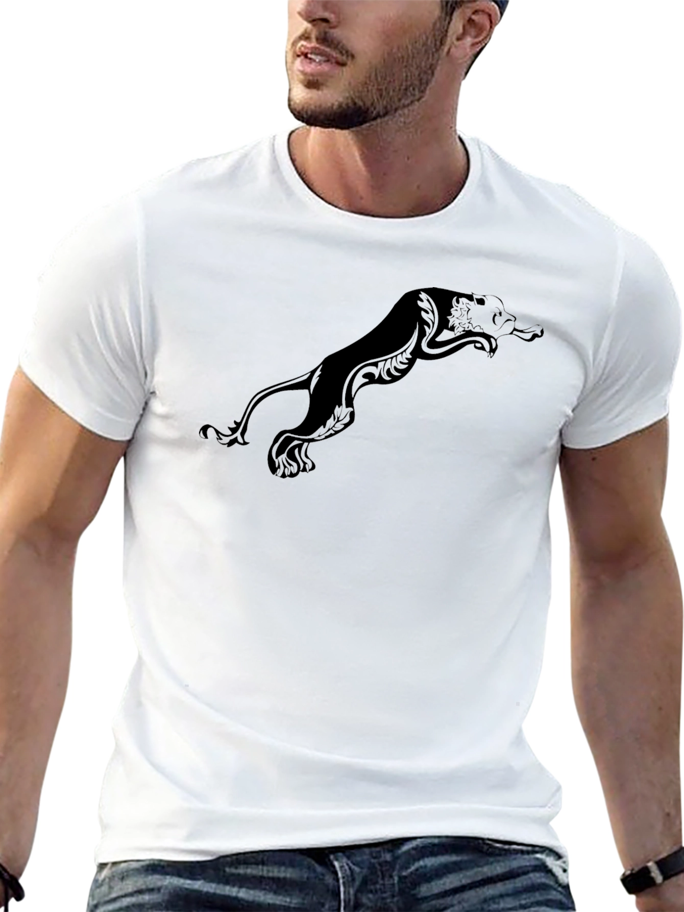 Black Black Panther Graphic Tee - Stylish Men's Casual T-Shirt view 13