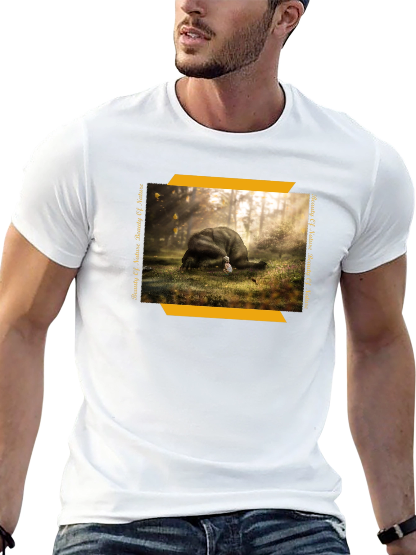 Black Nature's Beauty Graphic Tee - Soft Cotton Blend view 13