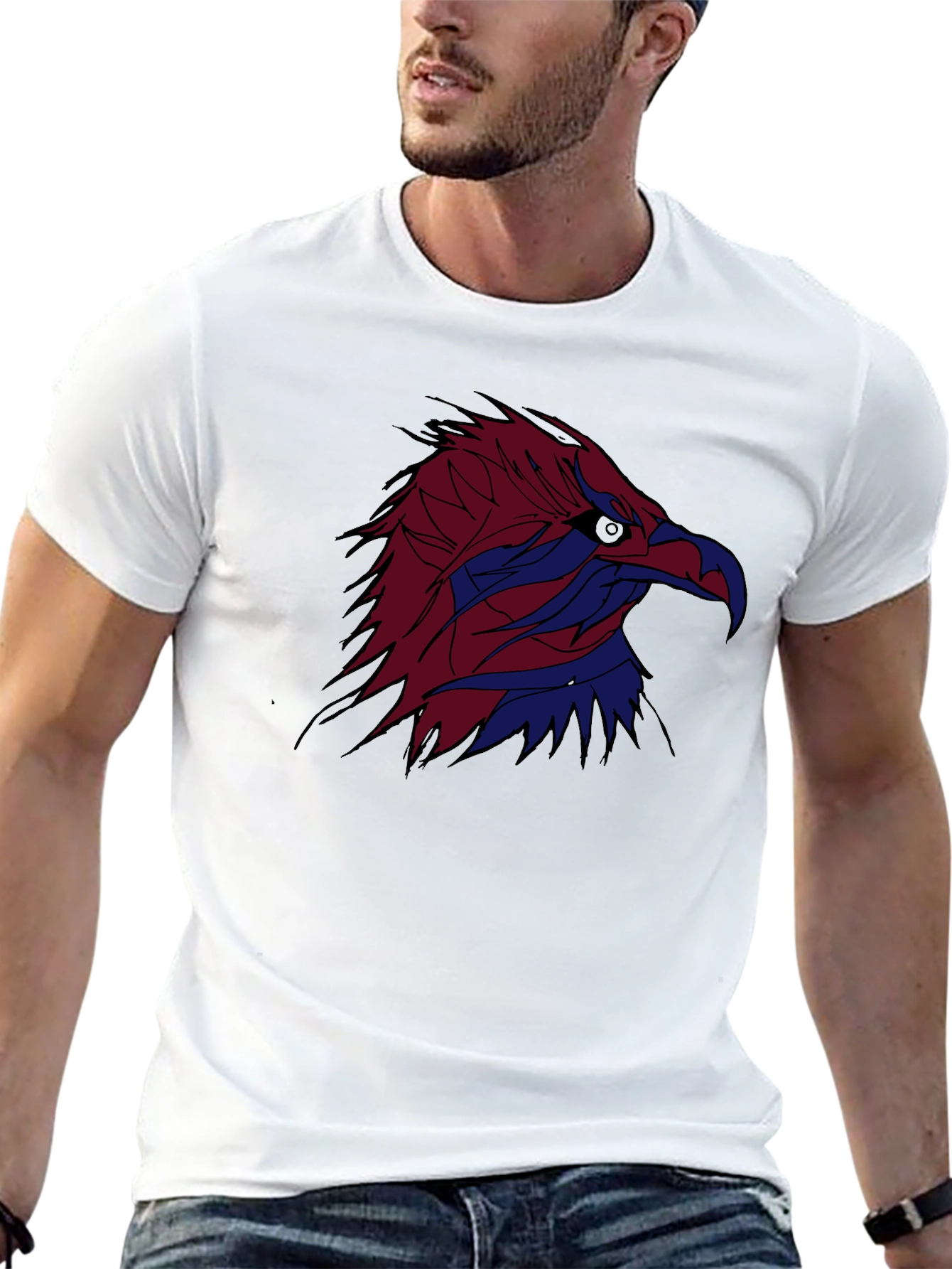 Black Eagle Graphic Black Tee - Striking Design view 13