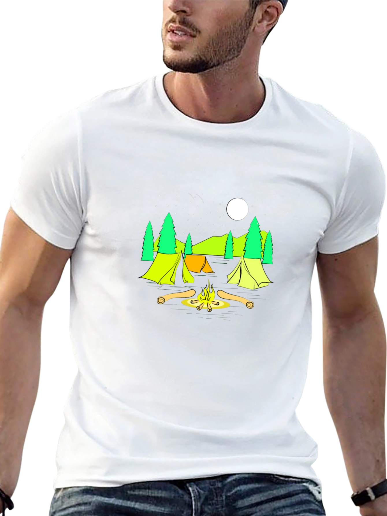Black Camping Graphic Tee - Adventure Ready! view 13
