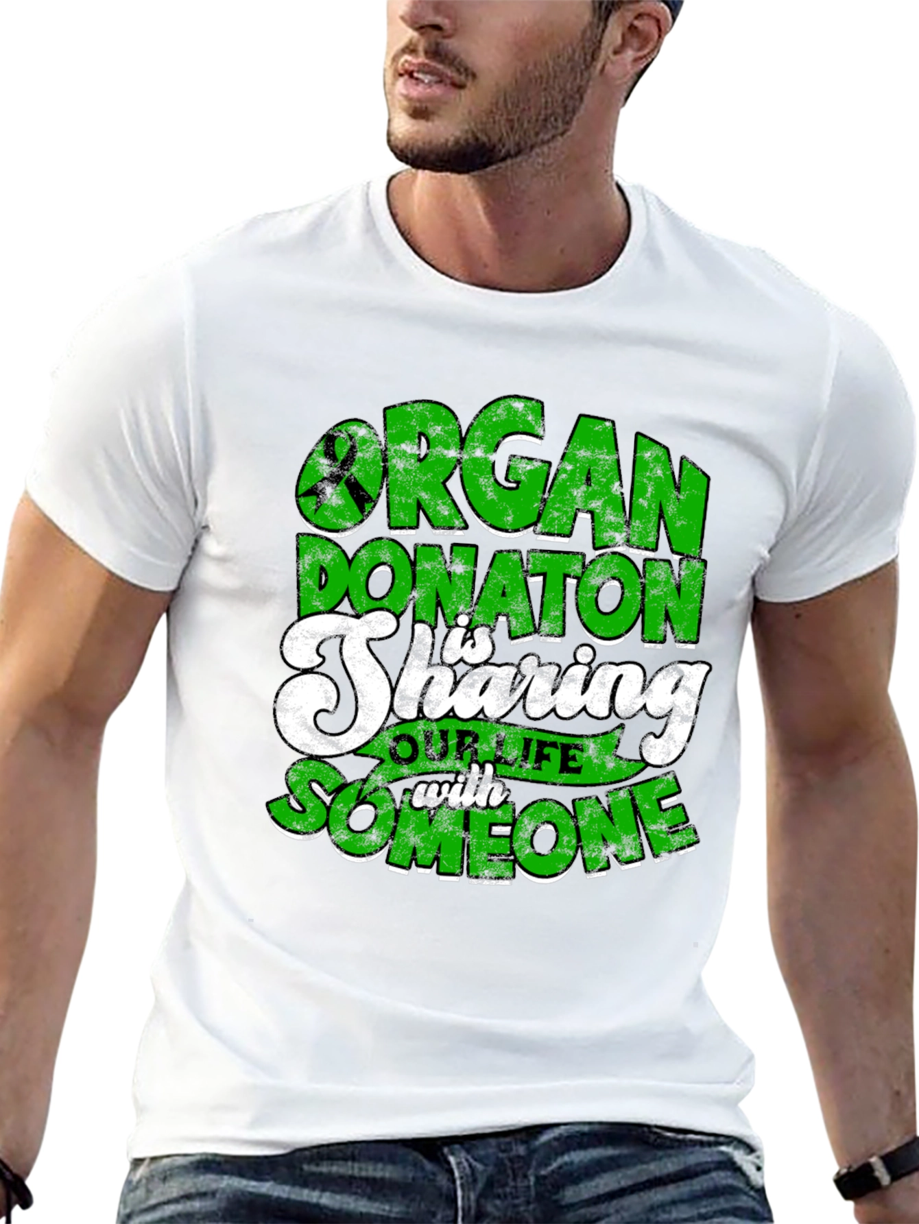 Organ Donation Awareness Graphic T-Shirt - 13