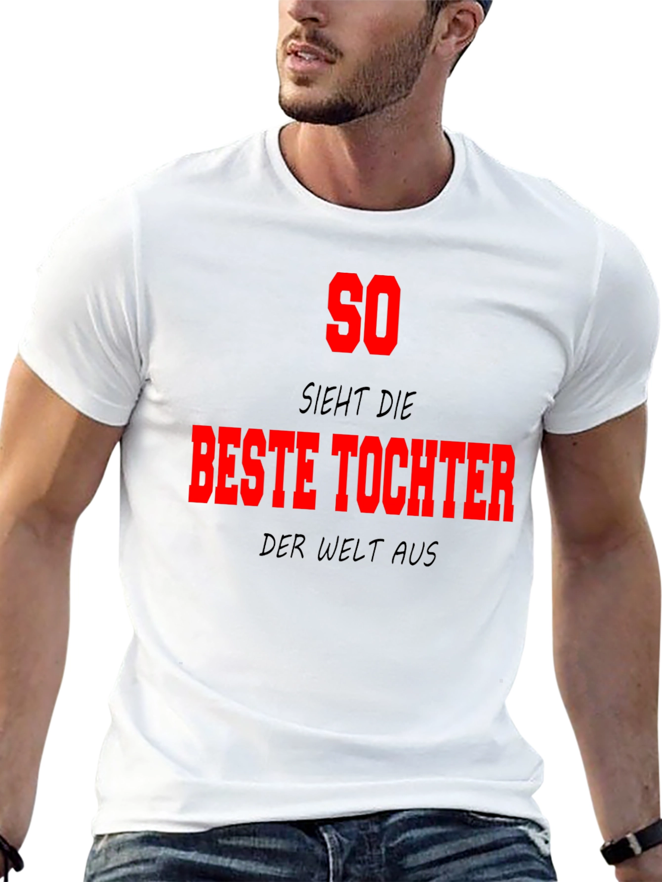 Best Daughter in the World T-Shirt - German Text - 13