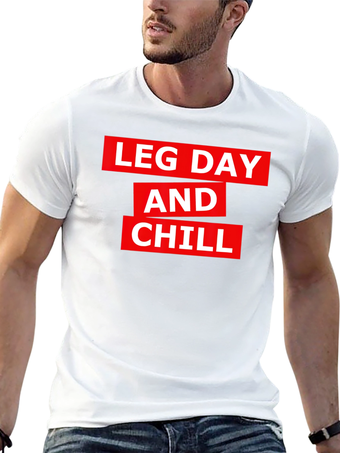 Leg Day and Chill Graphic Tee - Gym Workout Shirt - 13