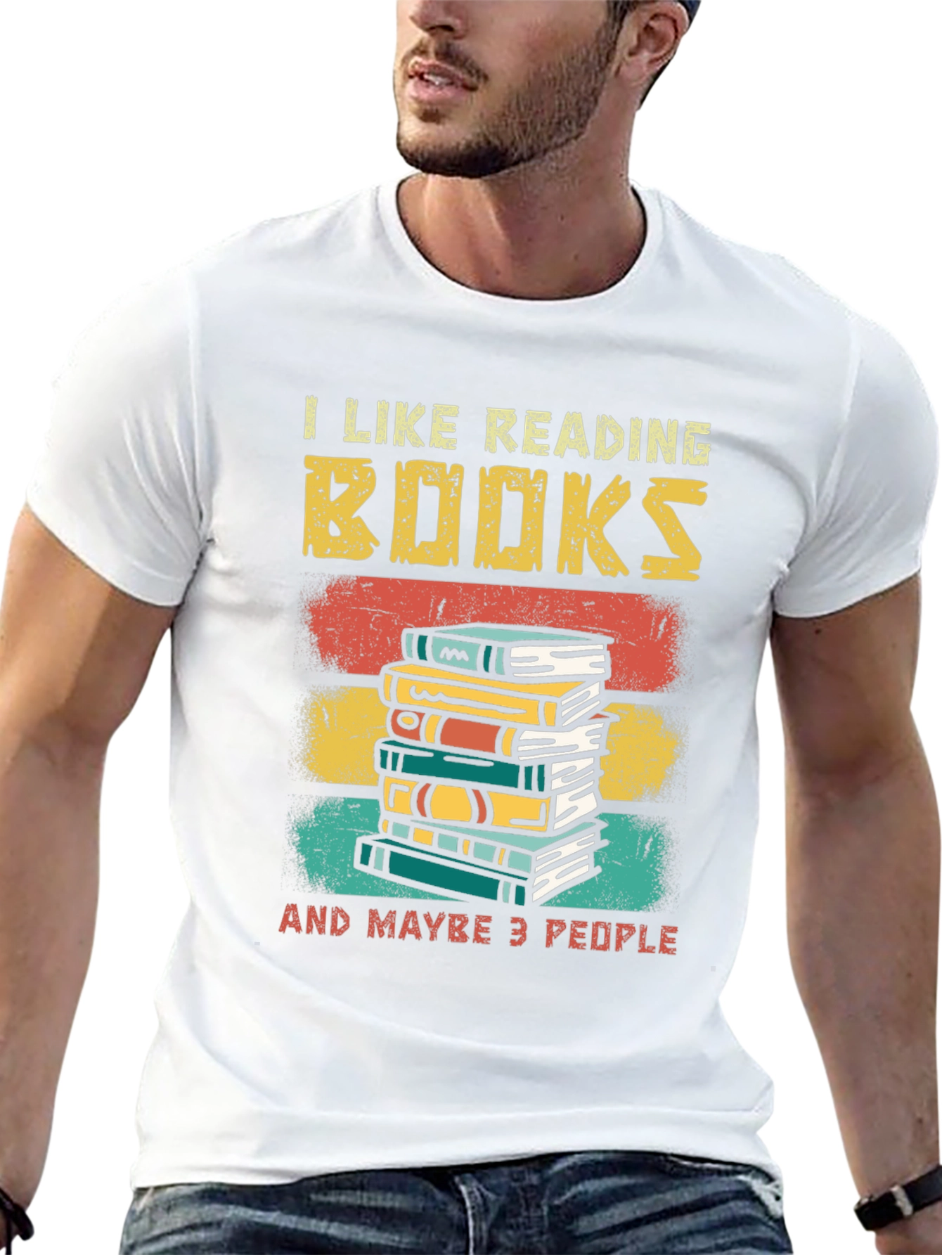 Black I Like Reading Books T-Shirt view 13