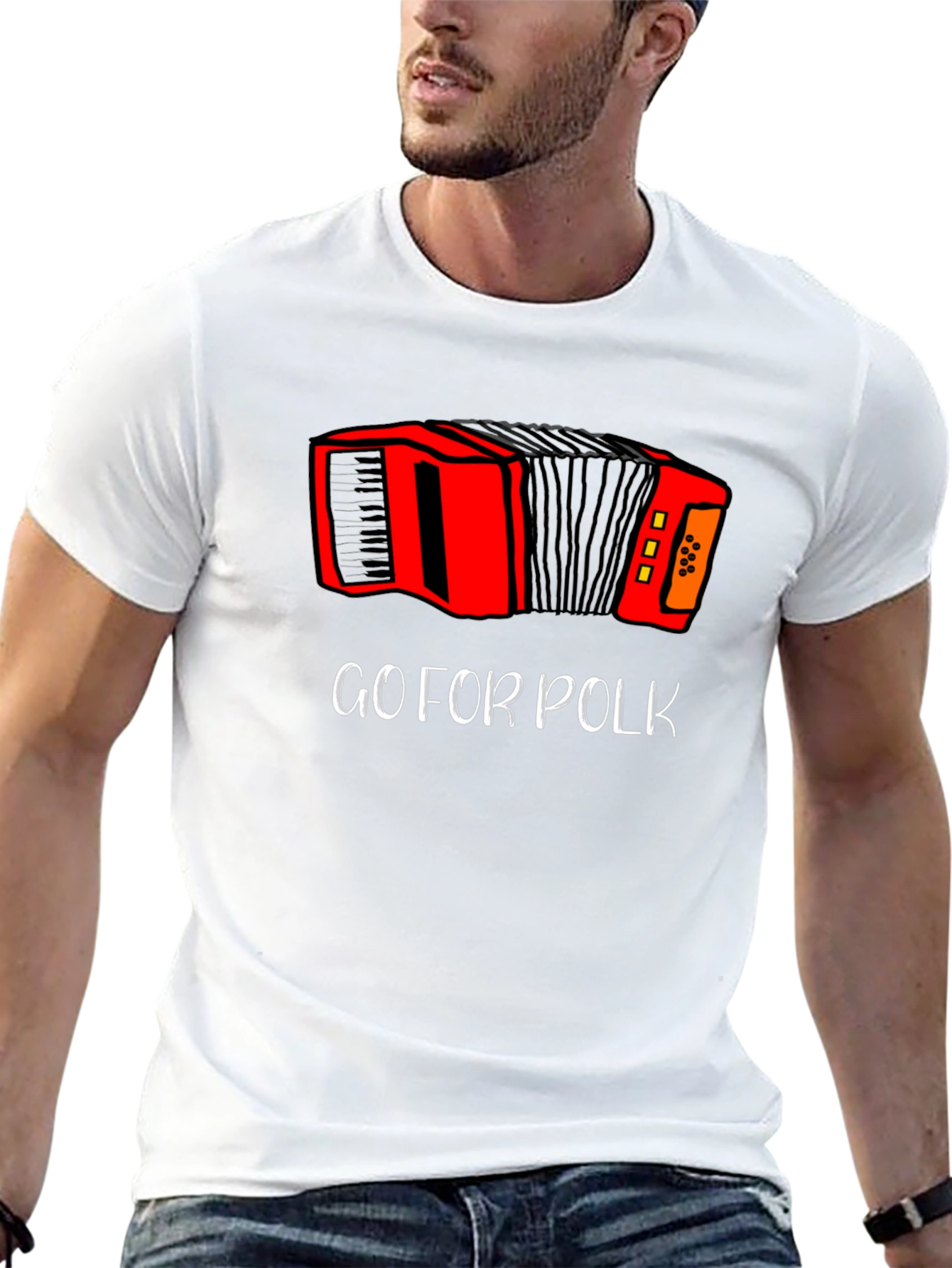 Black Go For Polk Accordion Graphic Tee view 13