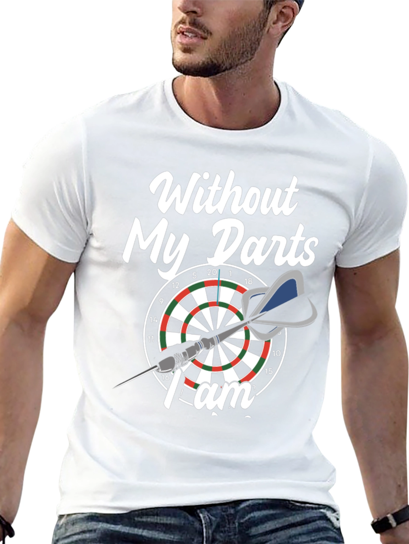 Black Dart Lover T-Shirt - Without My Darts I Am... view 13