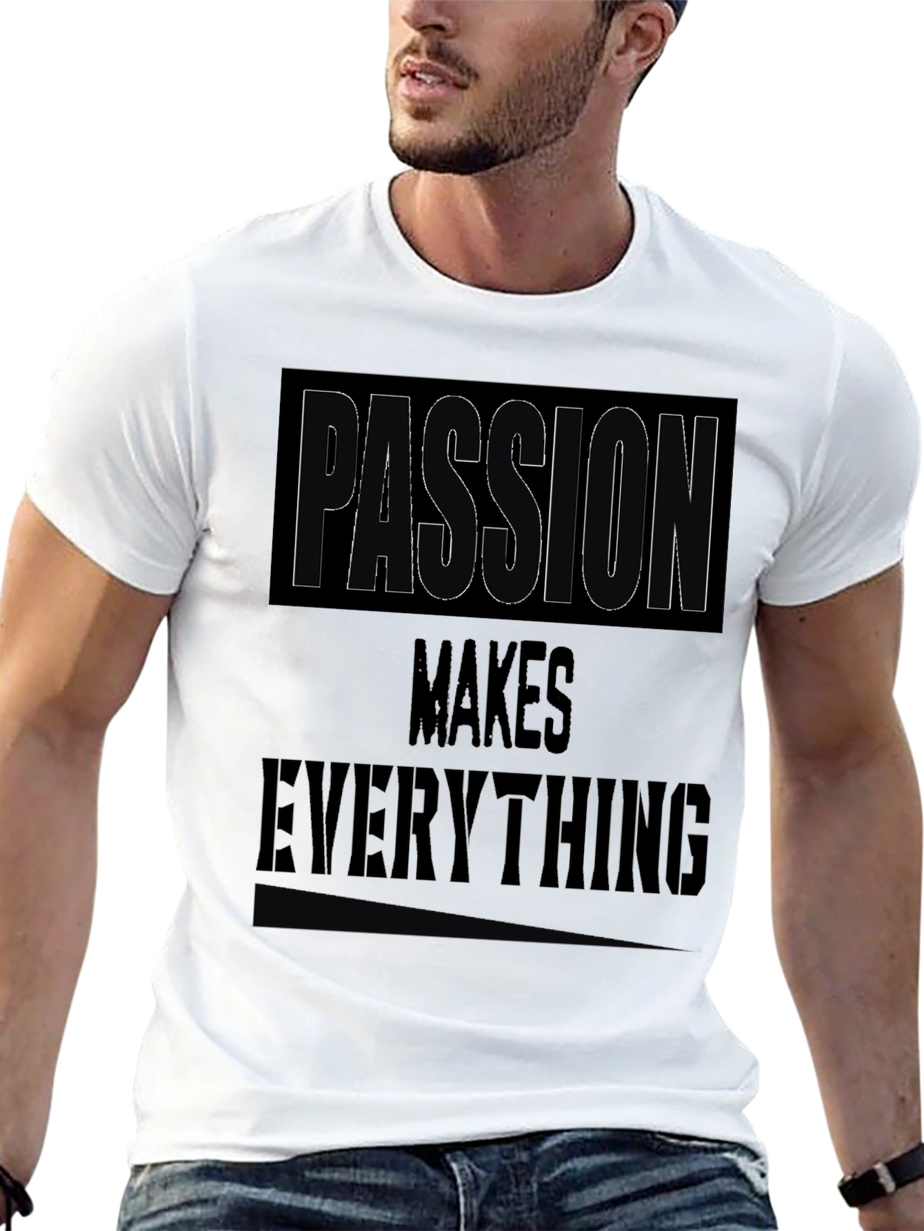 Black Passion Makes Everything Black Graphic Tee view 13