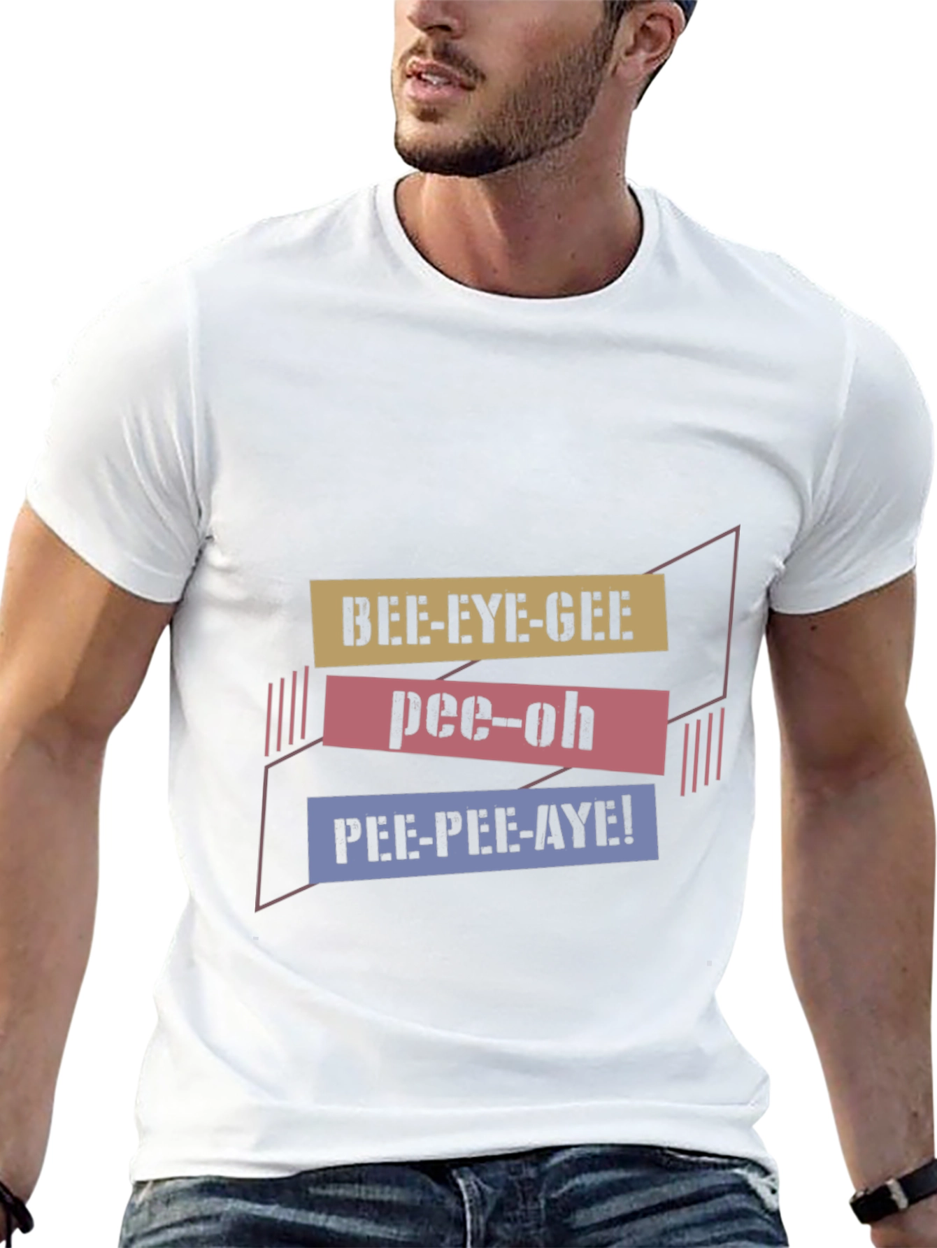 Black Bee-Eye-Gee Pee-Oh PEE-PEE-AYE! Black T-Shirt view 13