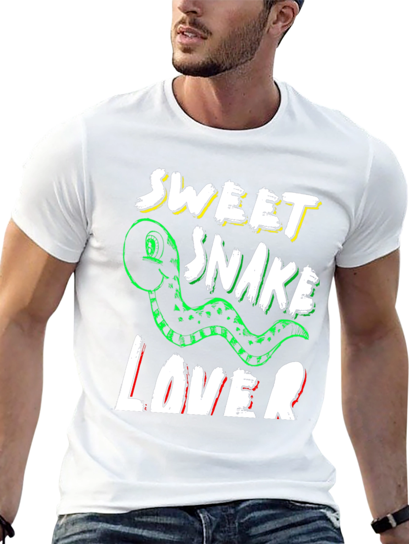 Black Sweet Snake Lover Graphic Tee view 13