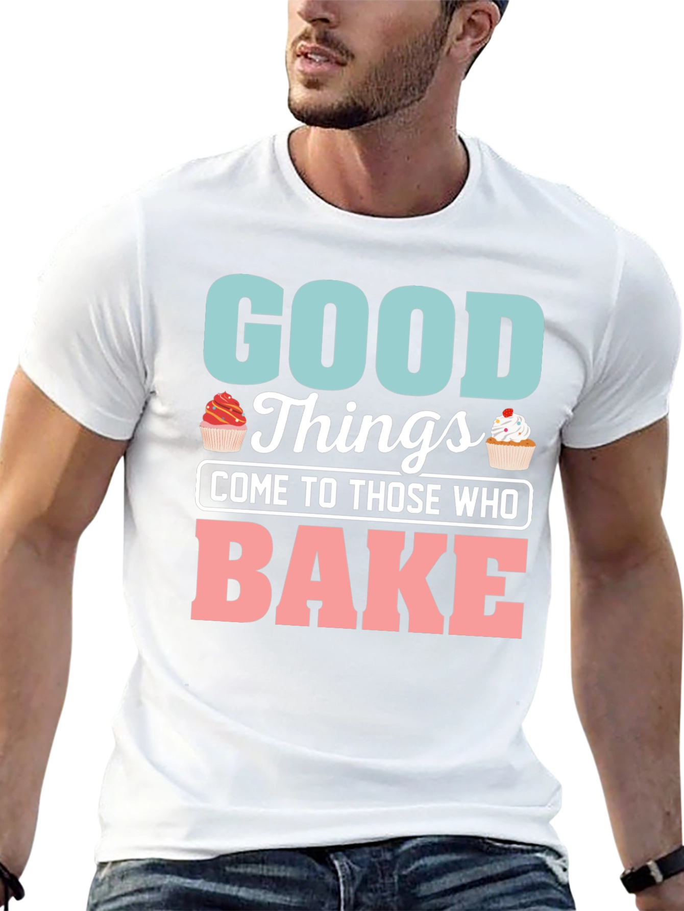 Black Good Things Bake T-Shirt view 13